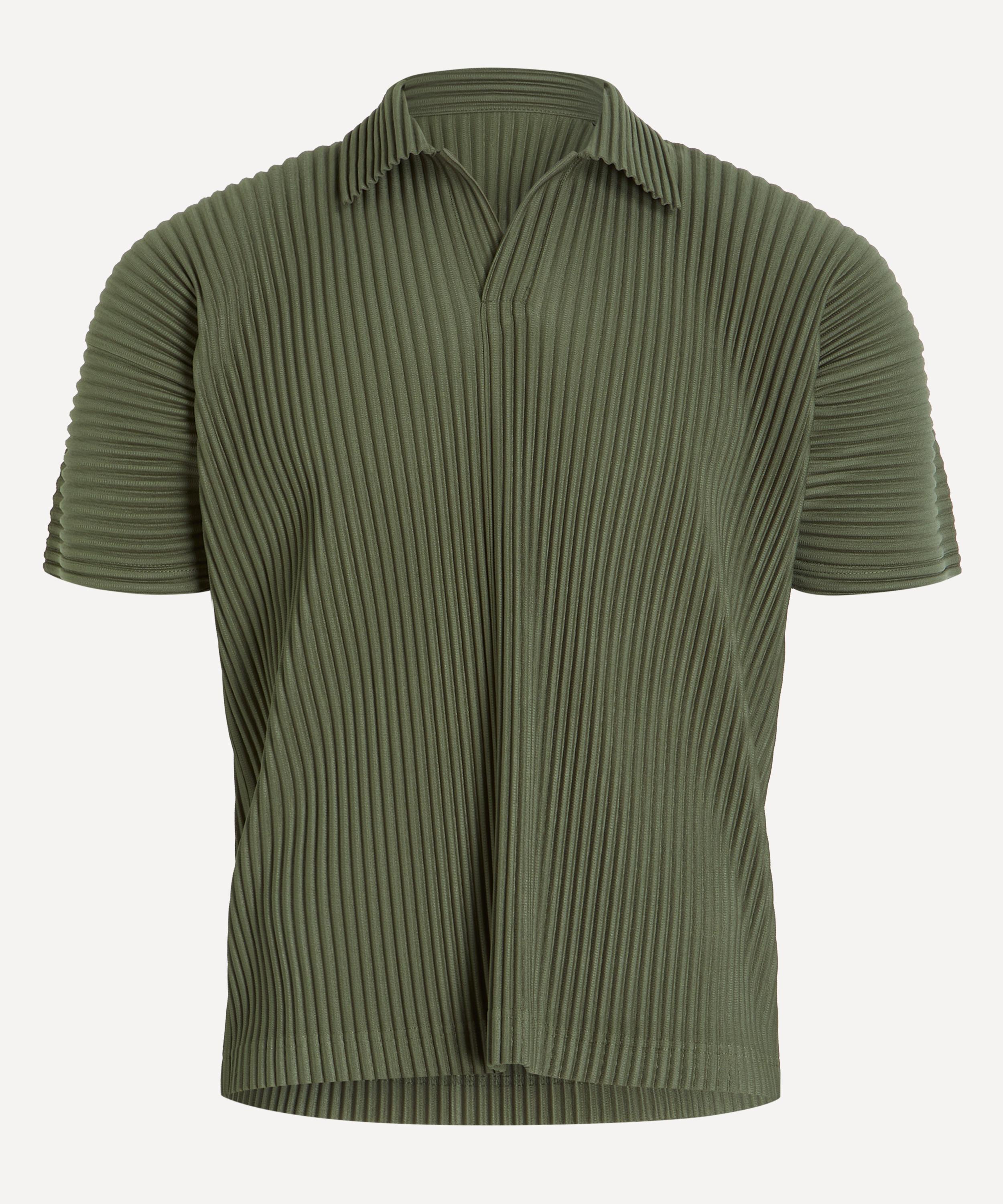 HOMME PLISS&Eacute; ISSEY MIYAKE - COLOUR PLEATS 2 Pleated Polo Shirt