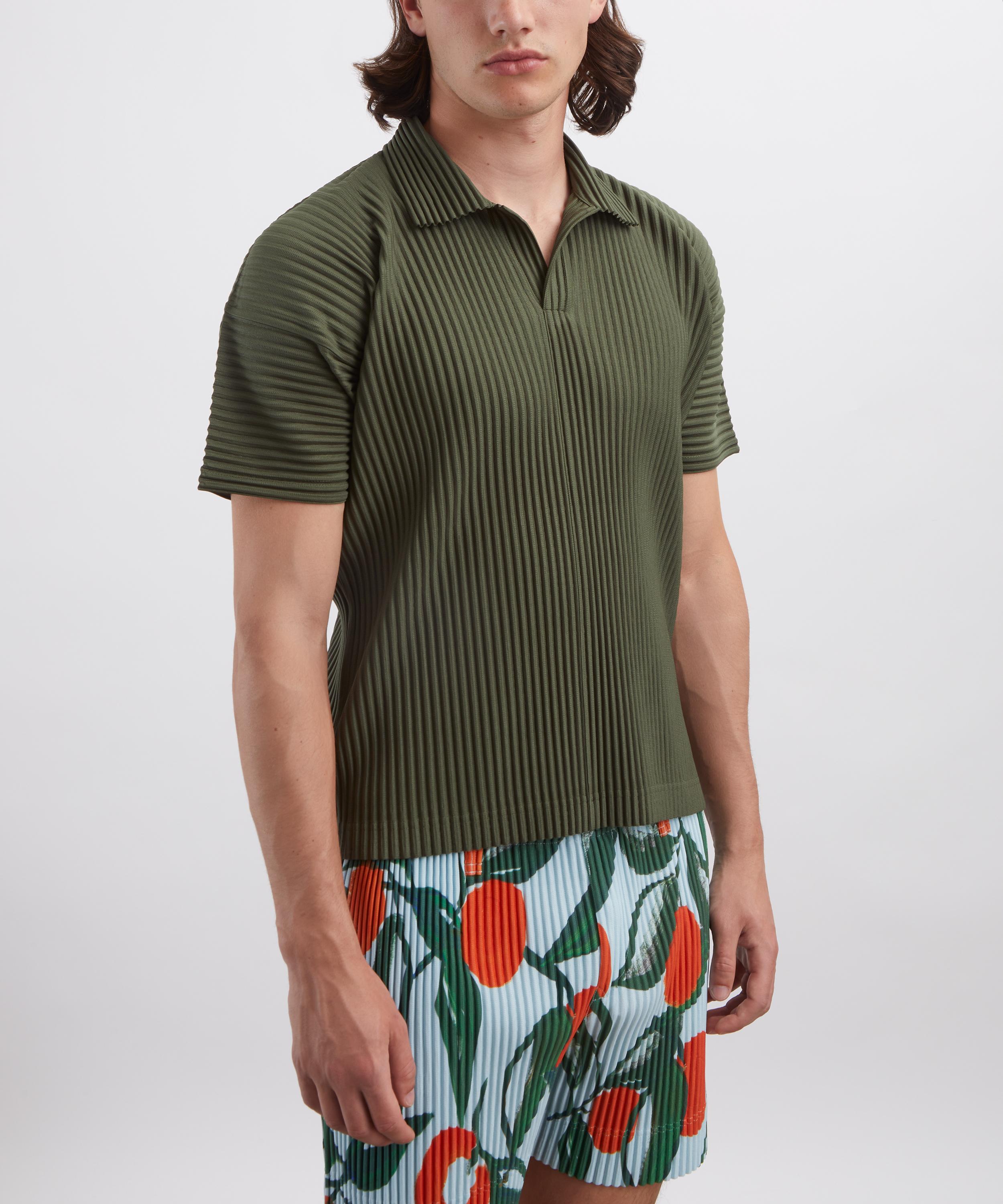 HOMME PLISS&Eacute; ISSEY MIYAKE - COLOUR PLEATS 2 Pleated Polo Shirt image number 2