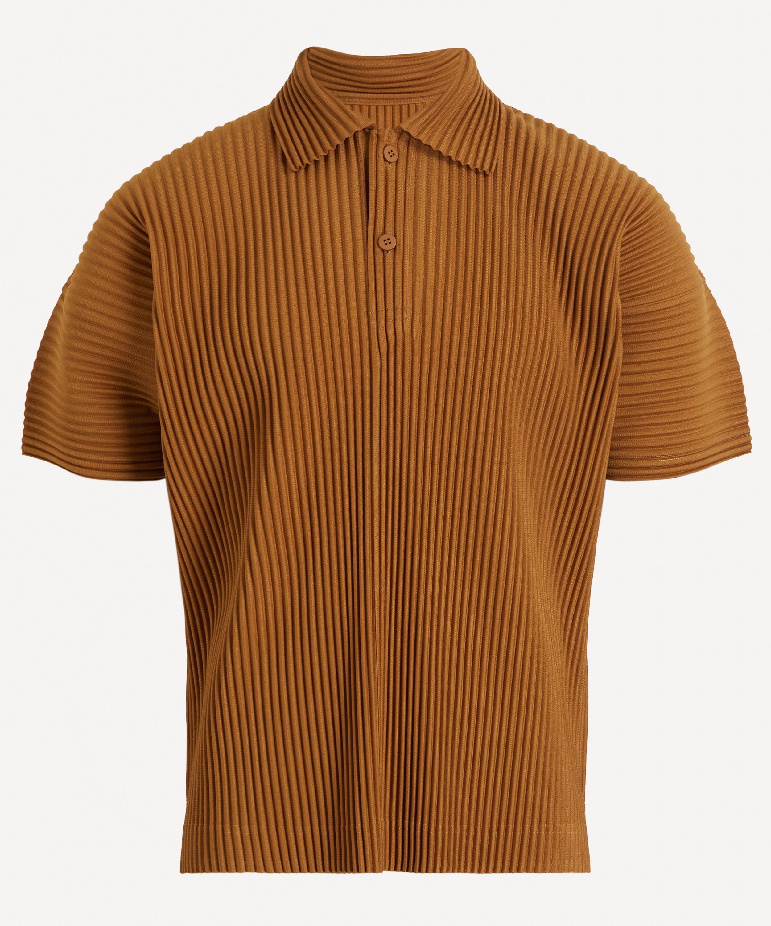 HOMME PLISS&Eacute; ISSEY MIYAKE - MONTHLY COLOURS: JUNE Pleated Polo Shirt image number 0