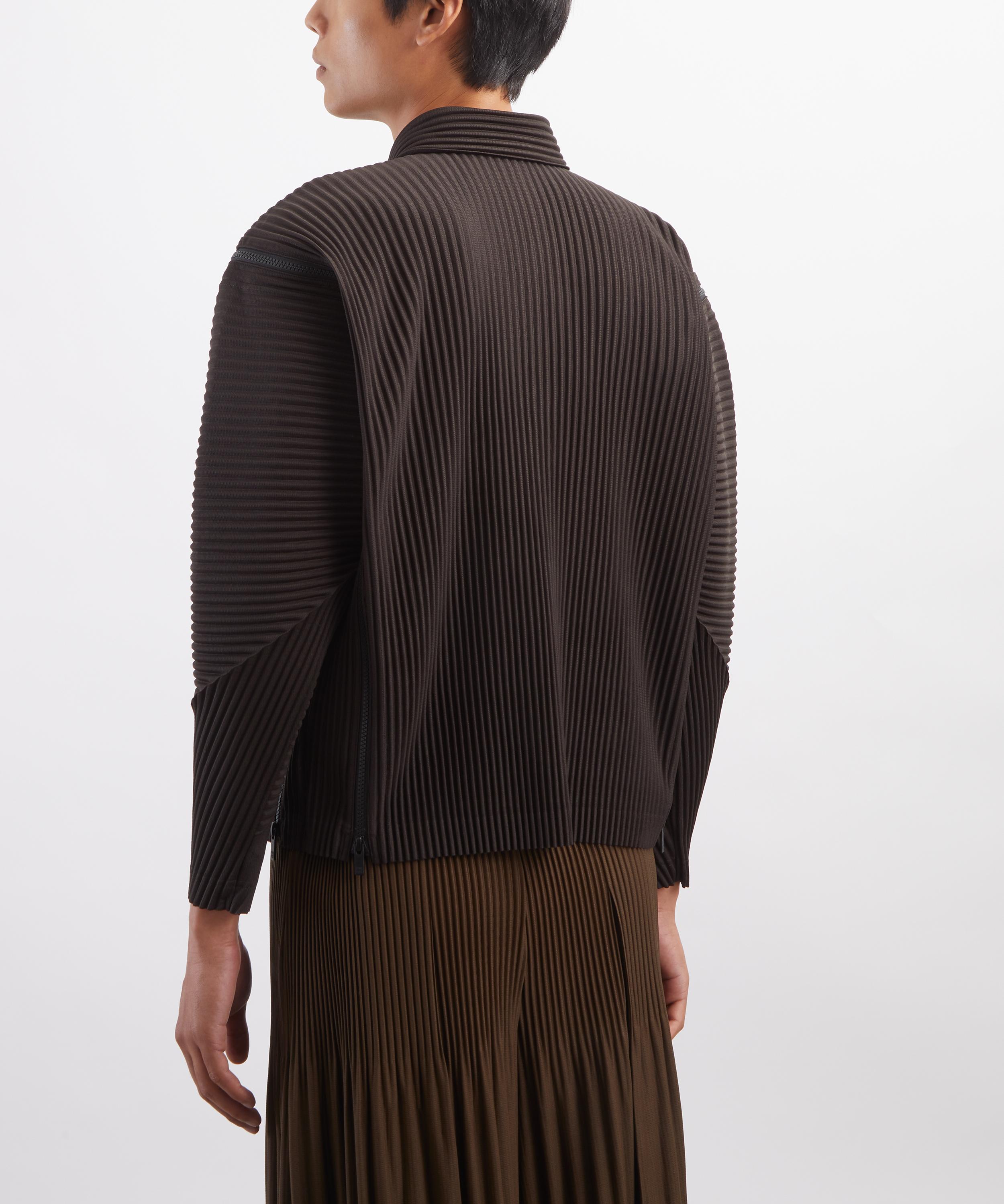 HOMME PLISS&Eacute; ISSEY MIYAKE - MULTI-FASTENED Pleated Polo Shirt image number 3