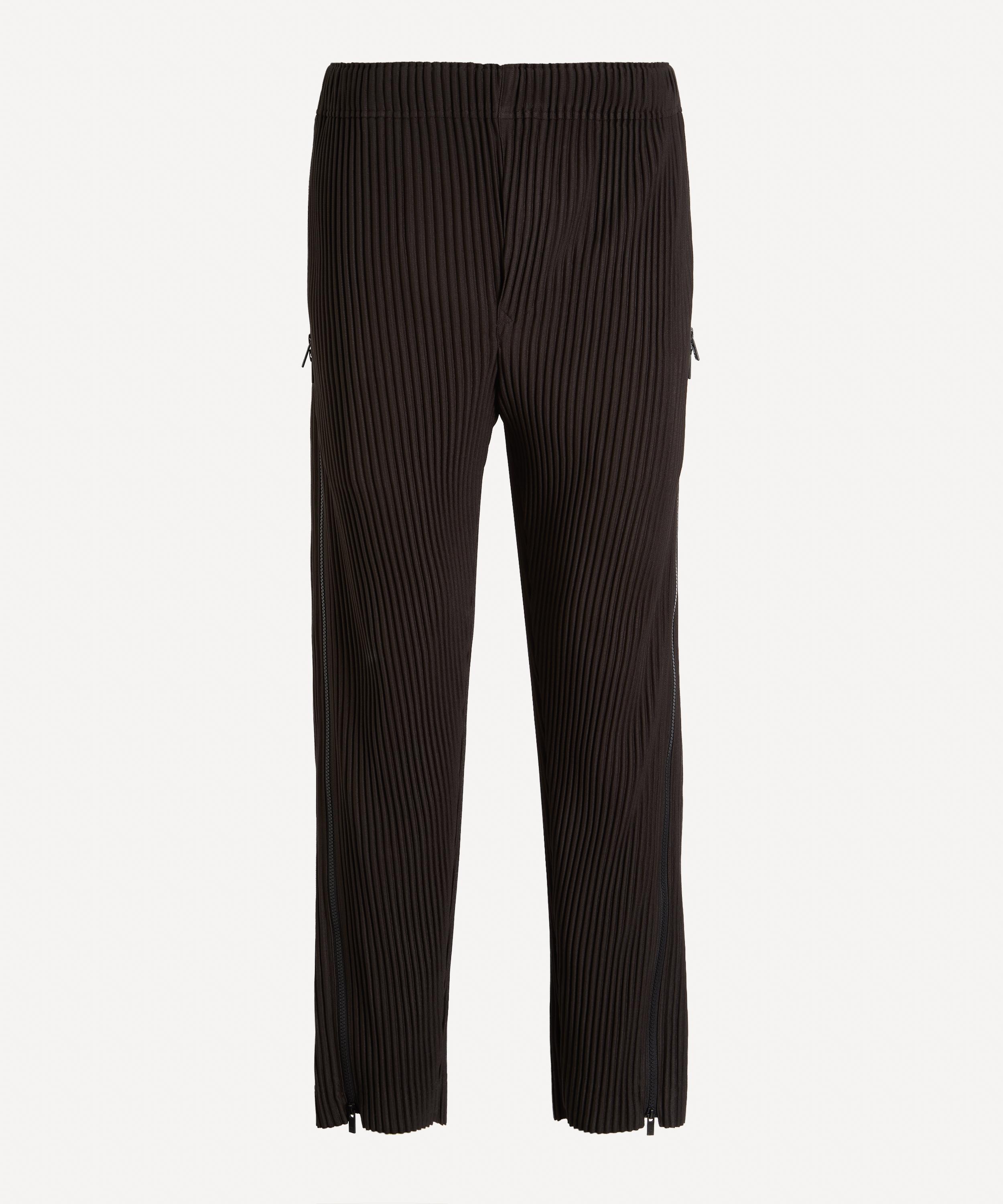 HOMME PLISS&Eacute; ISSEY MIYAKE - MULTI-FASTENED Pleated Straight-Leg Trousers