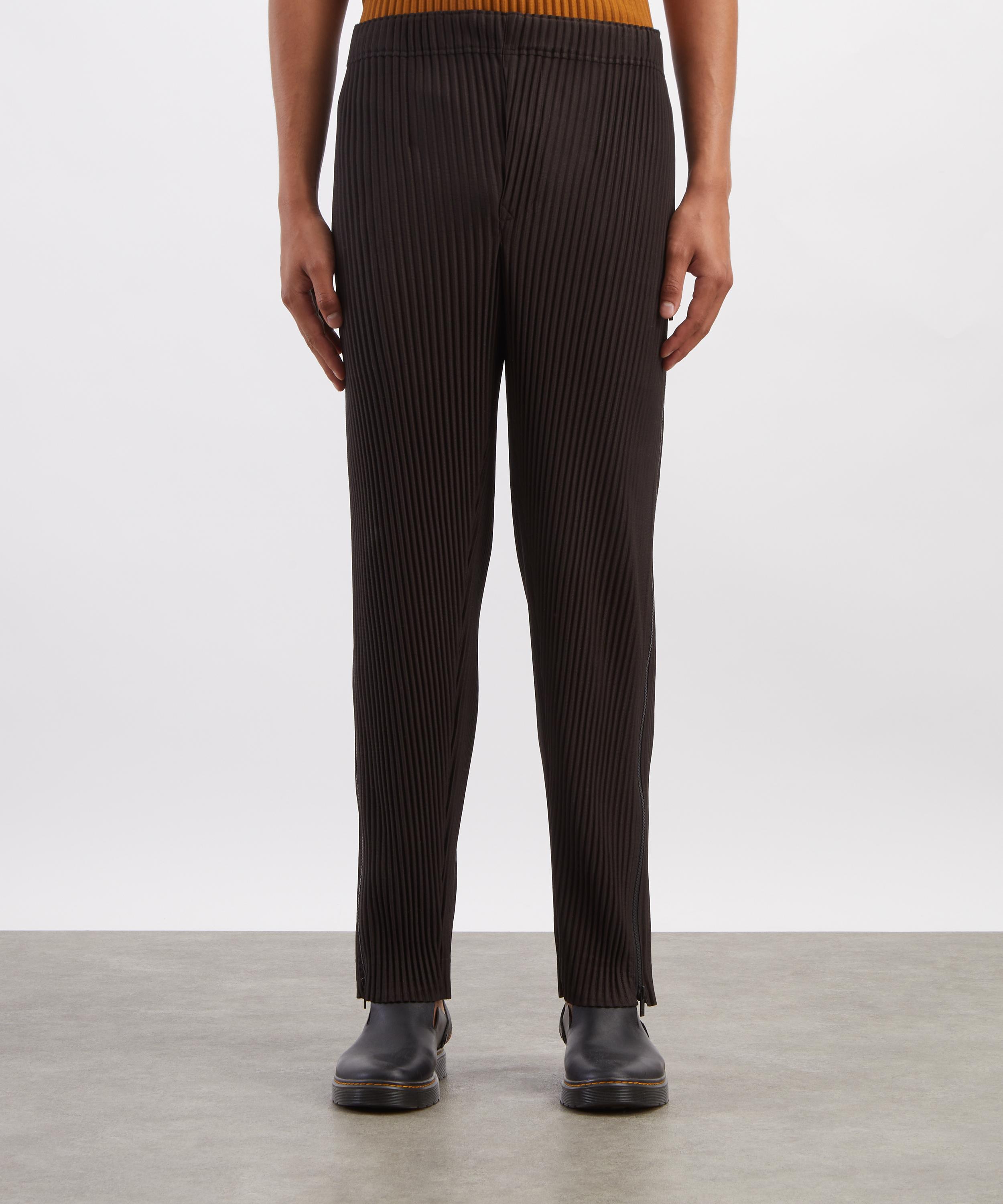HOMME PLISS&Eacute; ISSEY MIYAKE - MULTI-FASTENED Pleated Straight-Leg Trousers image number 2
