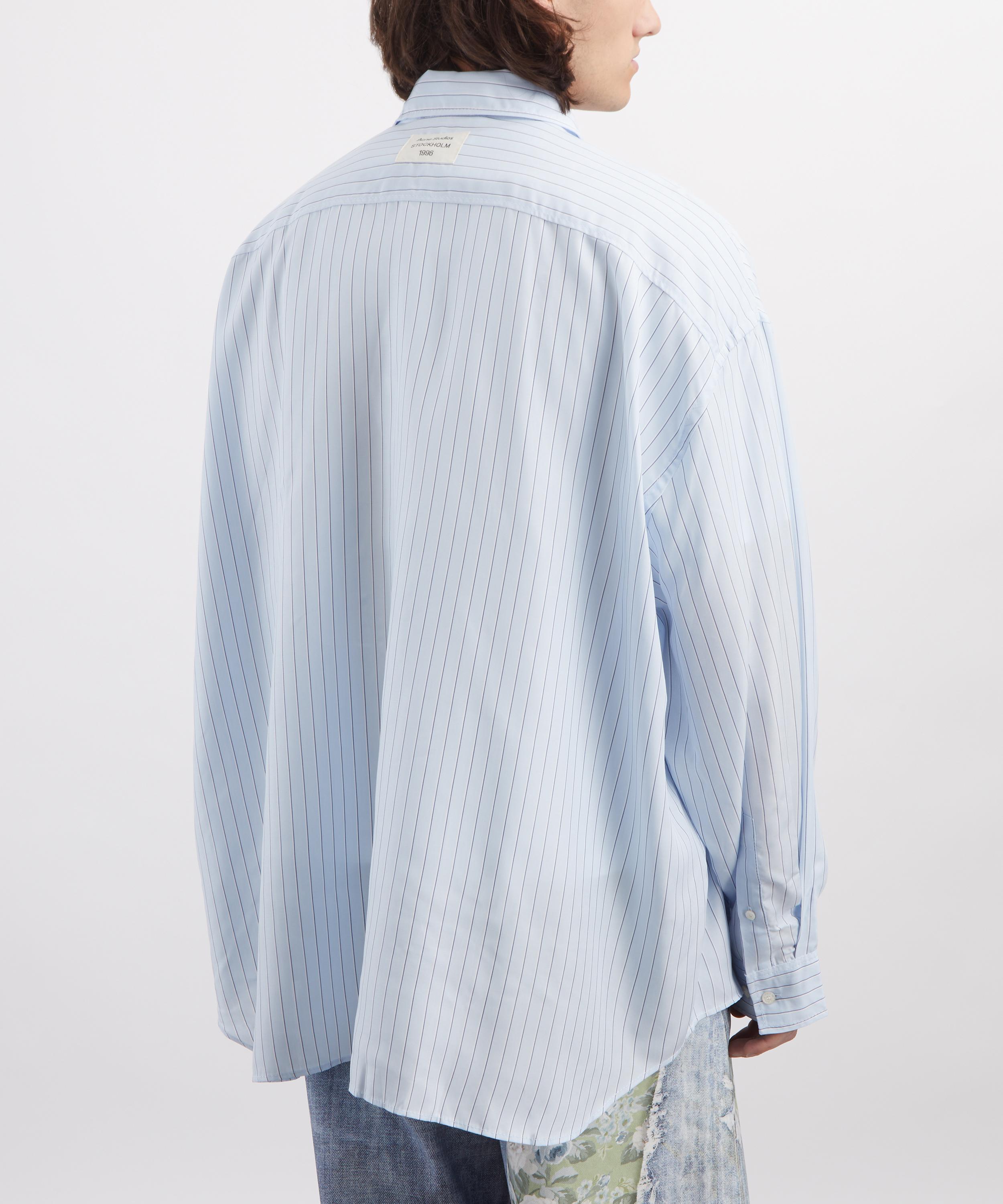 Acne Studios - Striped Button-Up Shirt image number 3