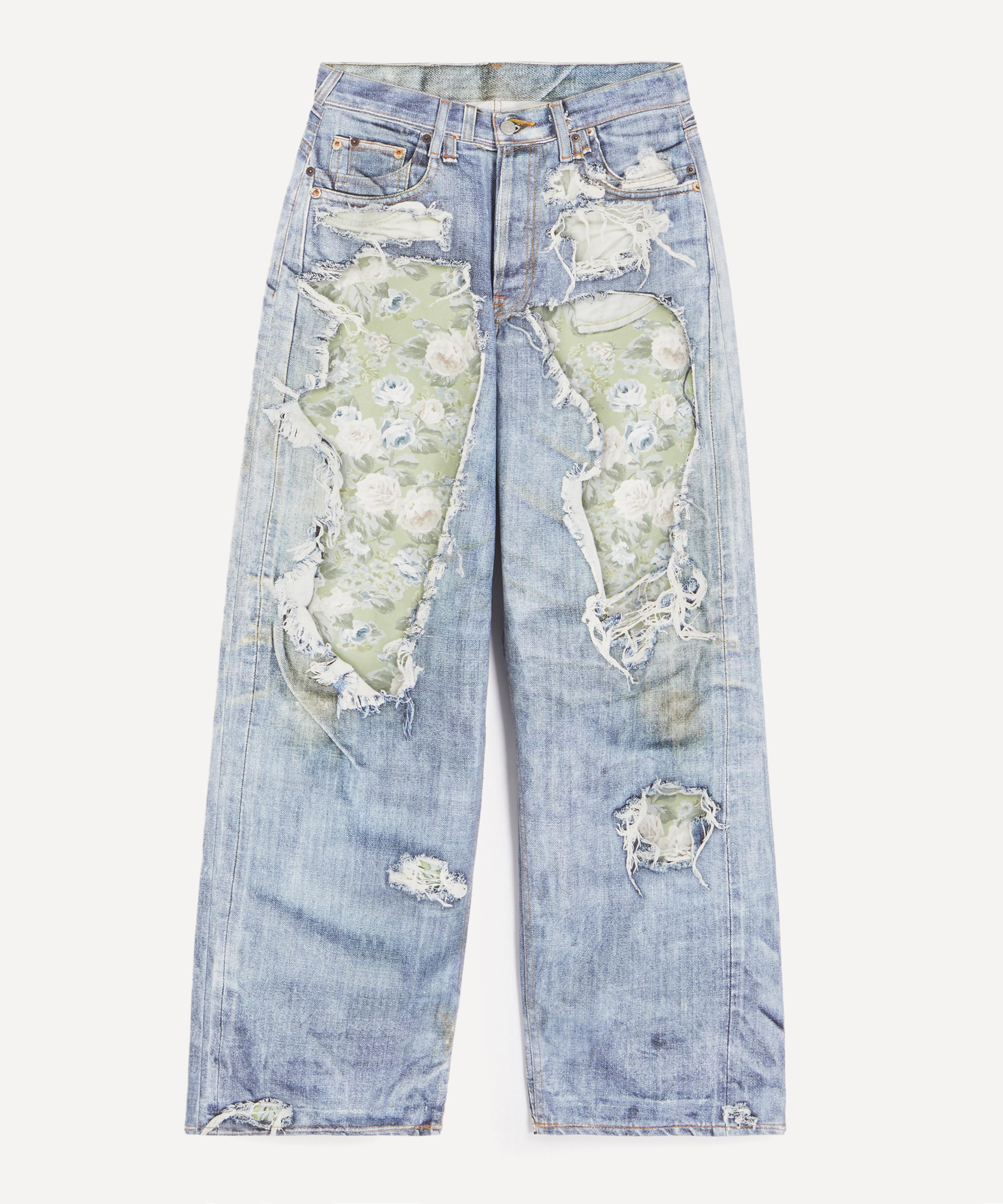 Acne Studios - Trompe L&rsquo;Oeil 1981 Jeans in Blue Green&nbsp;