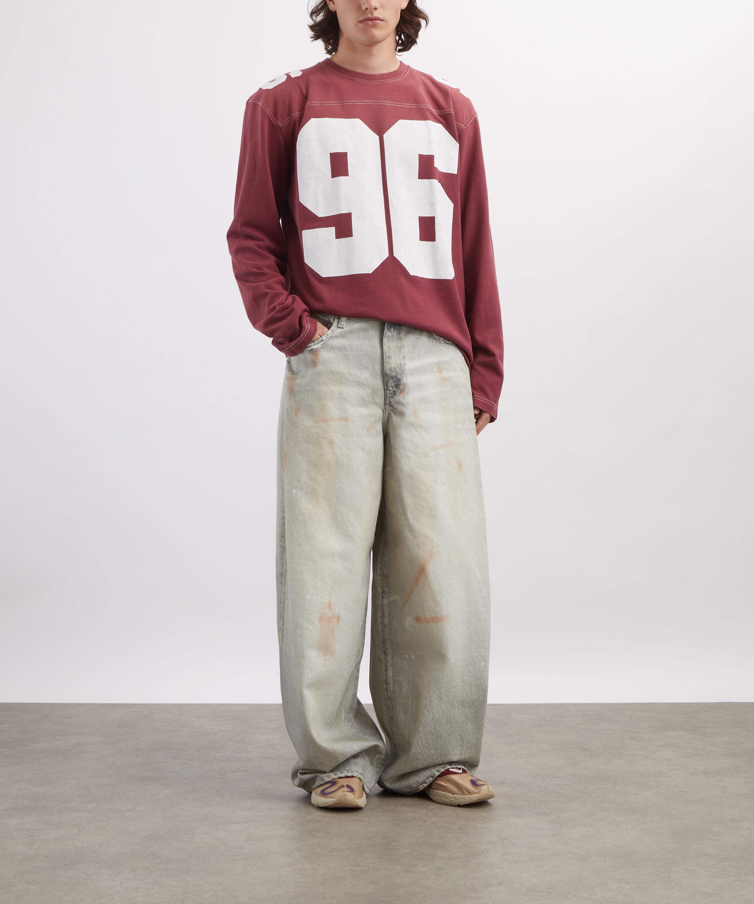 Acne Studios - Faded Red Logo Jersey T-Shirt image number 1