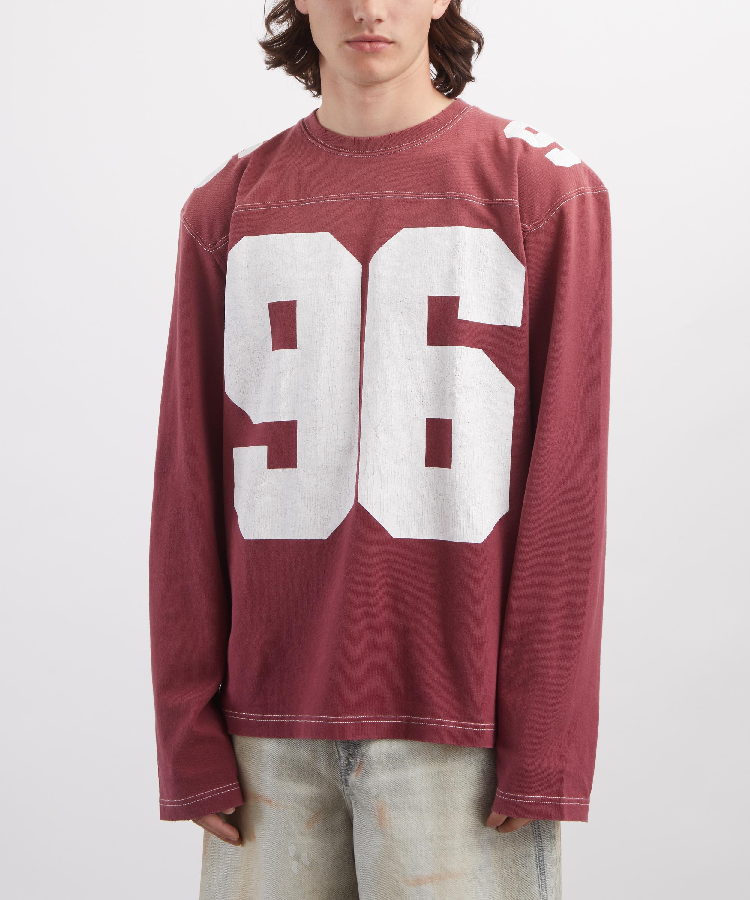 Acne Studios - Faded Red Logo Jersey T-Shirt image number 2