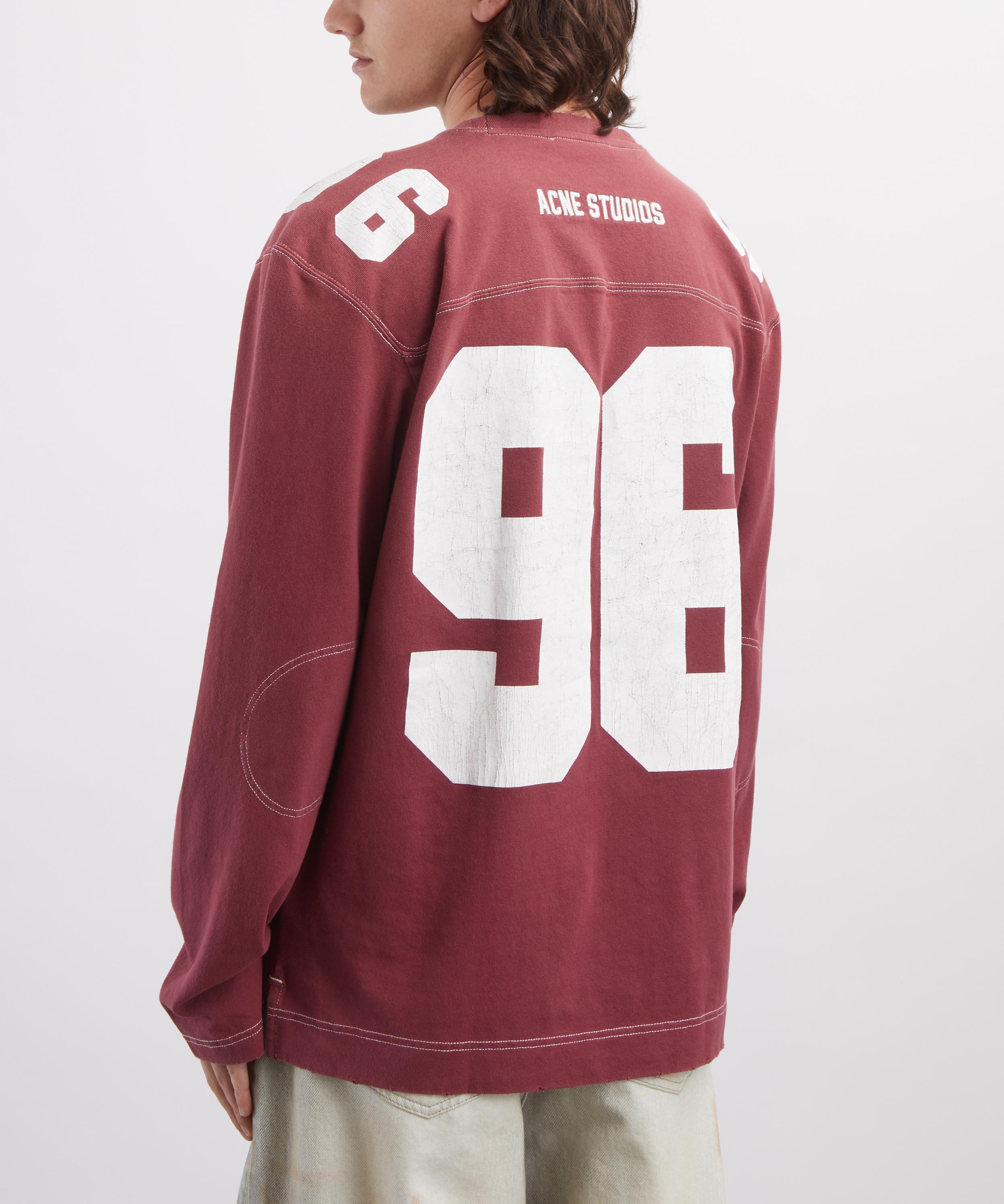 Acne Studios - Faded Red Logo Jersey T-Shirt image number 3