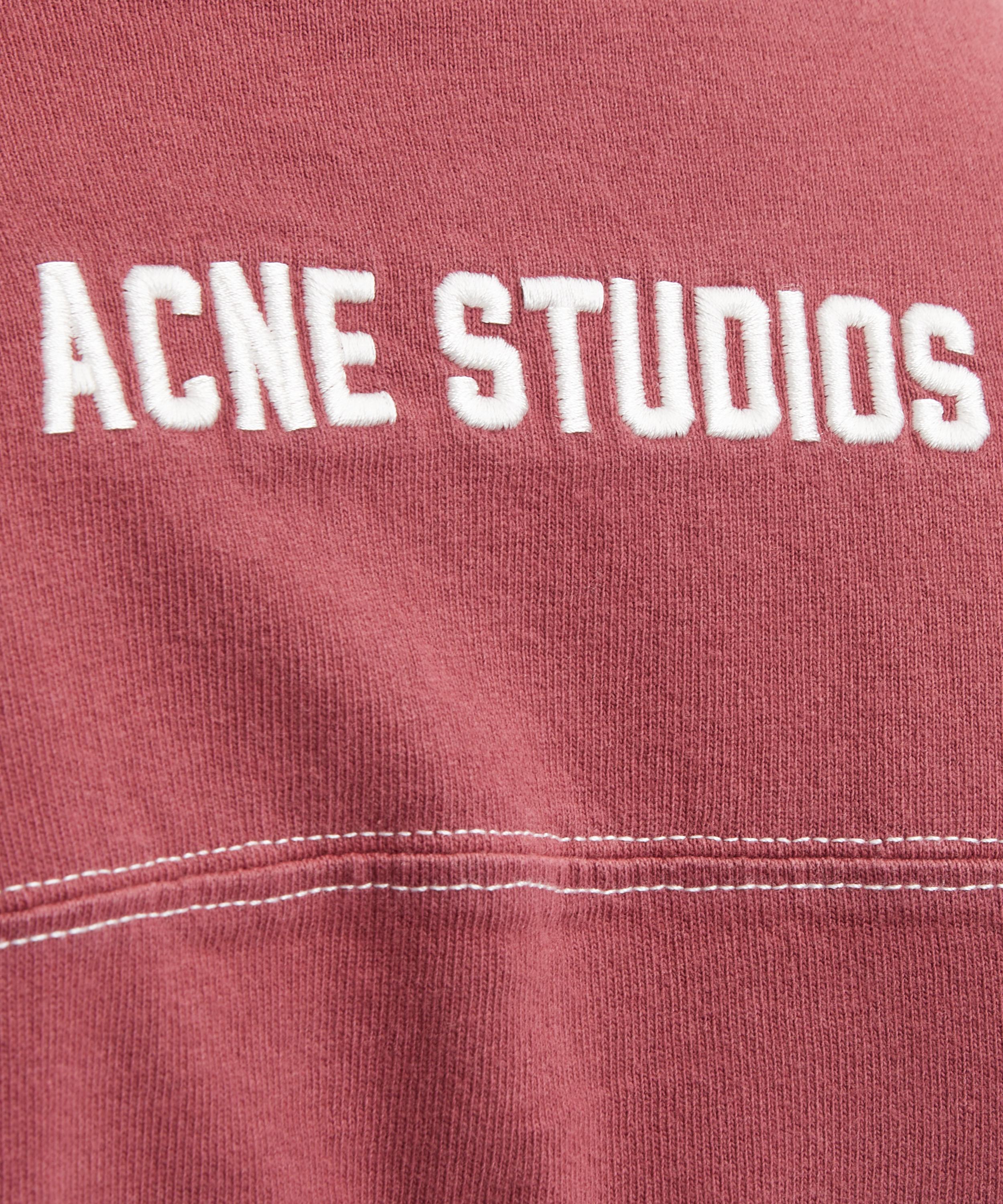 Acne Studios - Faded Red Logo Jersey T-Shirt image number 4
