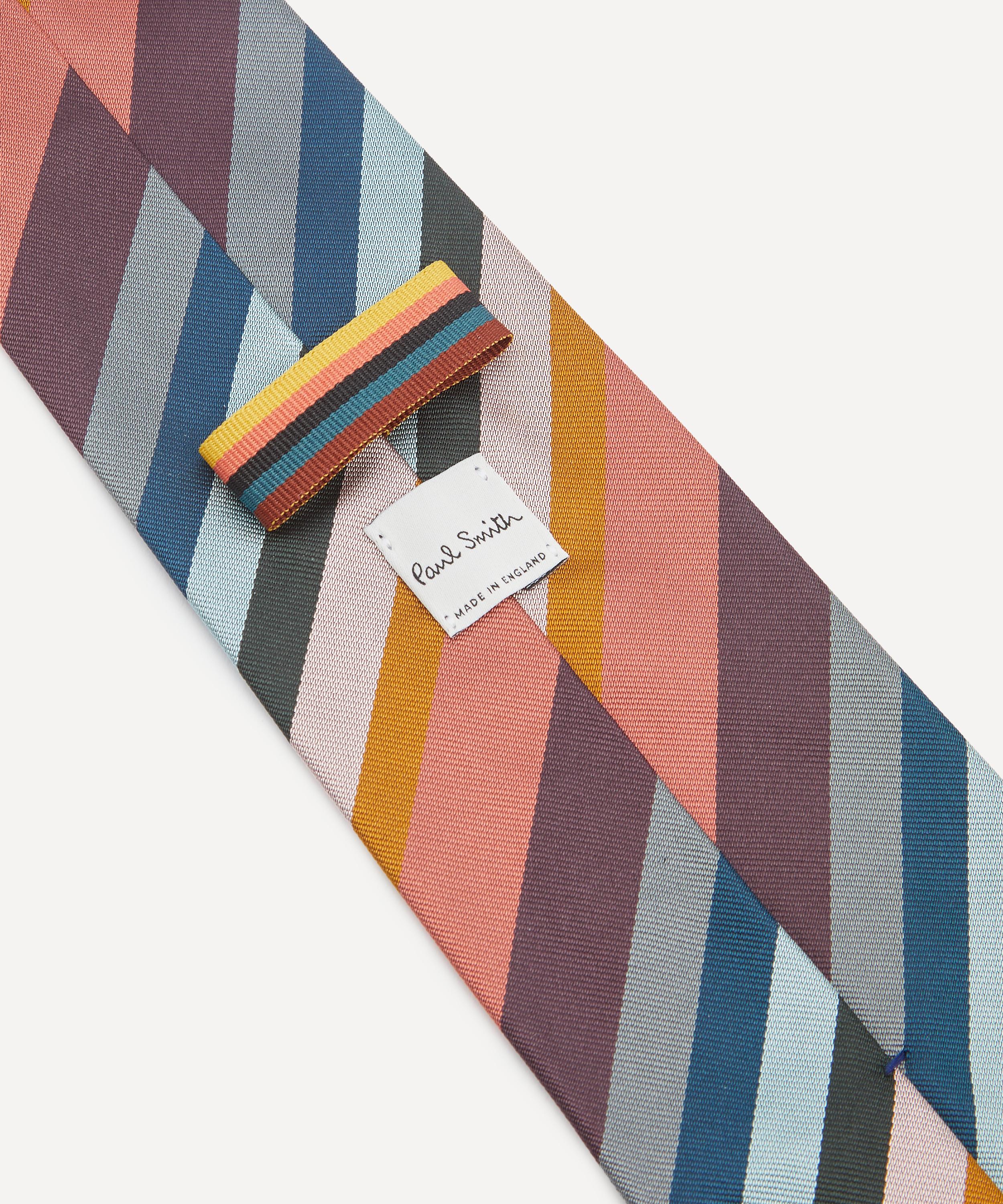 Paul Smith - Muted Artist Stripe Silk Tie image number 1