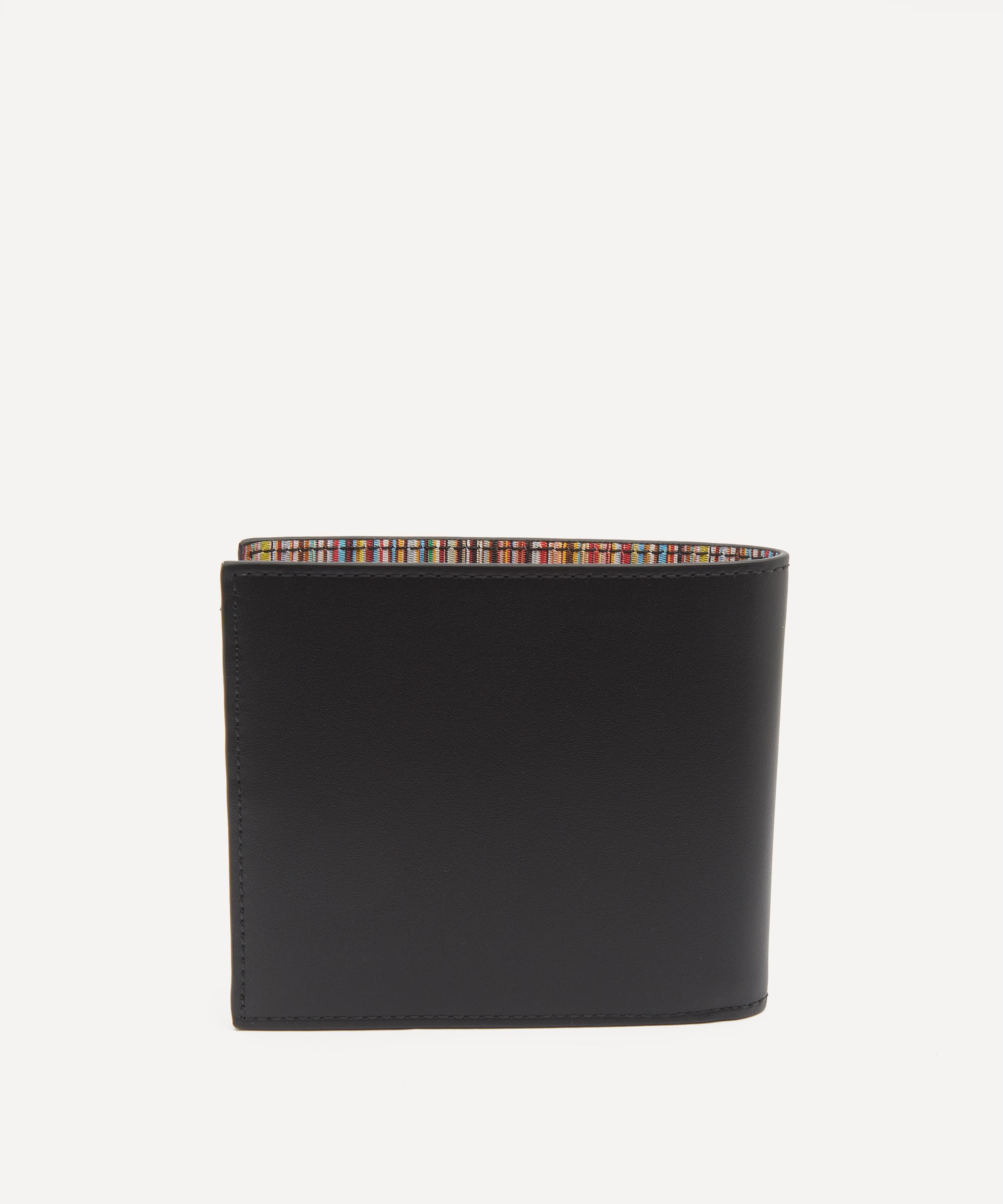 Paul Smith - Black Leather Signature Stripe Interior Billfold Wallet image number 2