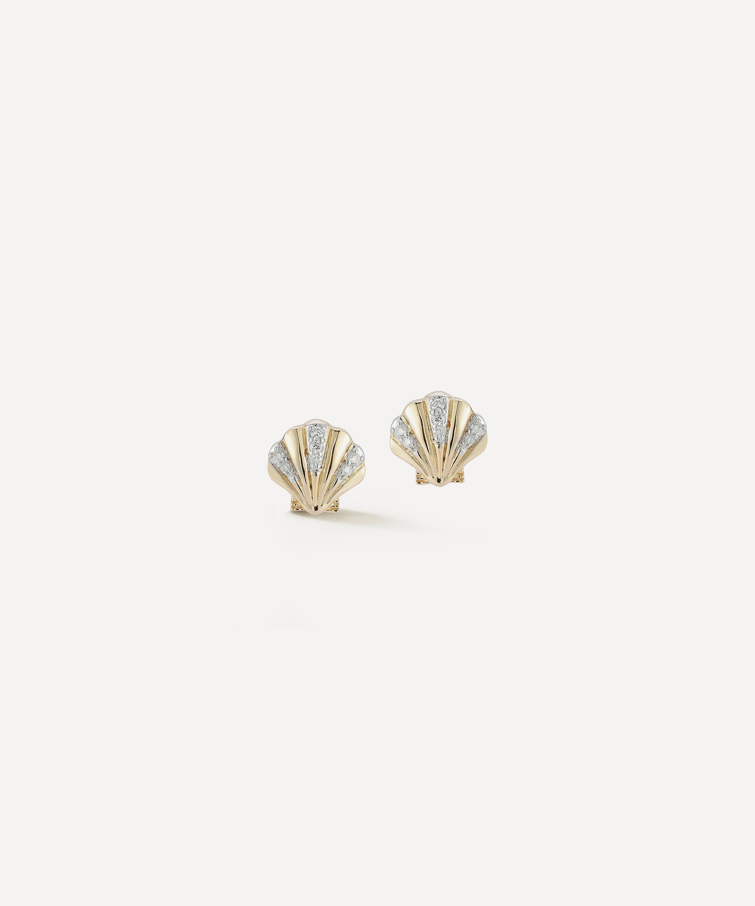 Mateo - 14ct Gold Small Venus Stud Earrings