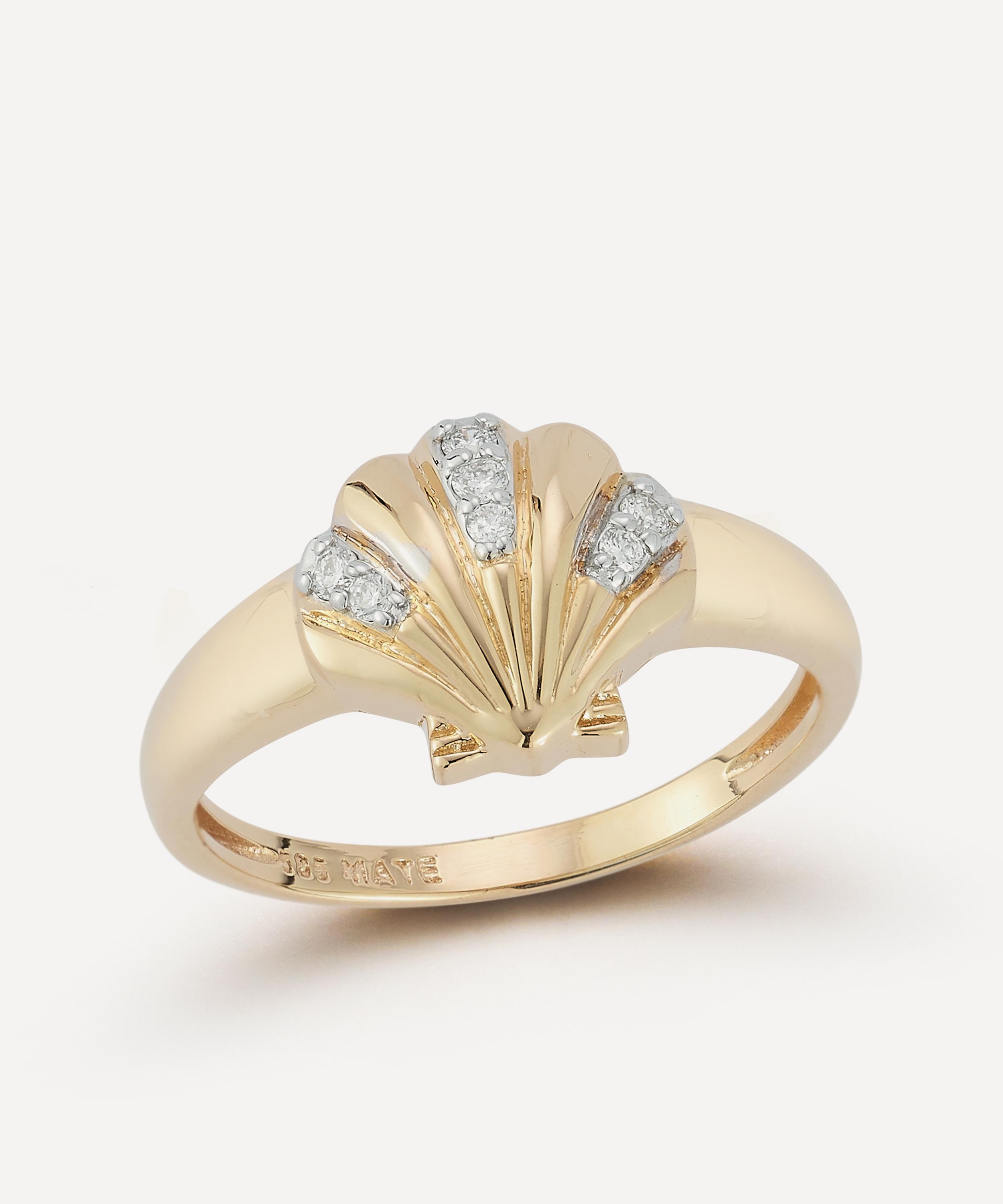 Mateo - 14ct Gold Venus Signet Ring image number 3