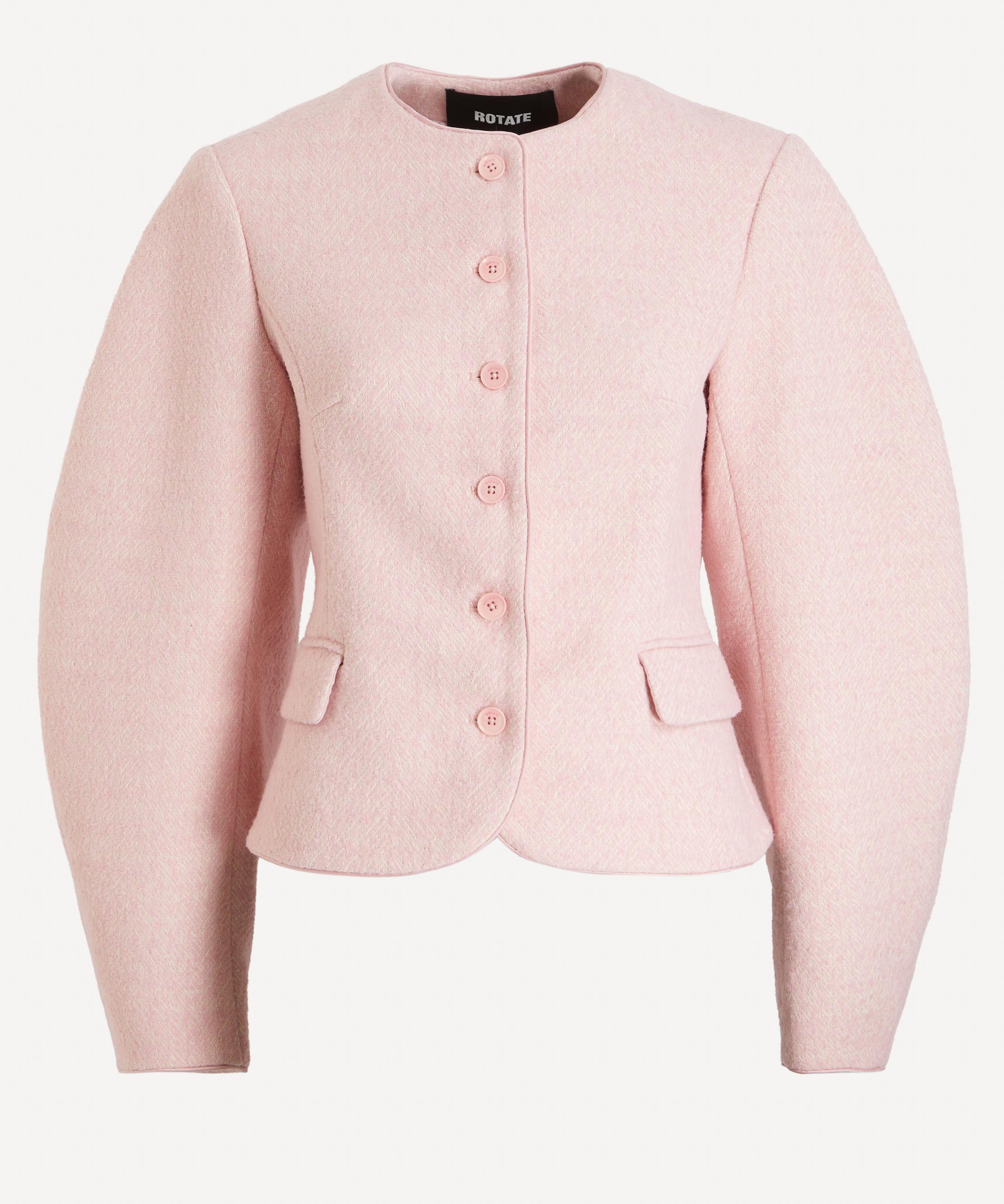 ROTATE Birger Christensen - Pink Cocoon Sleeve Jacket image number 0
