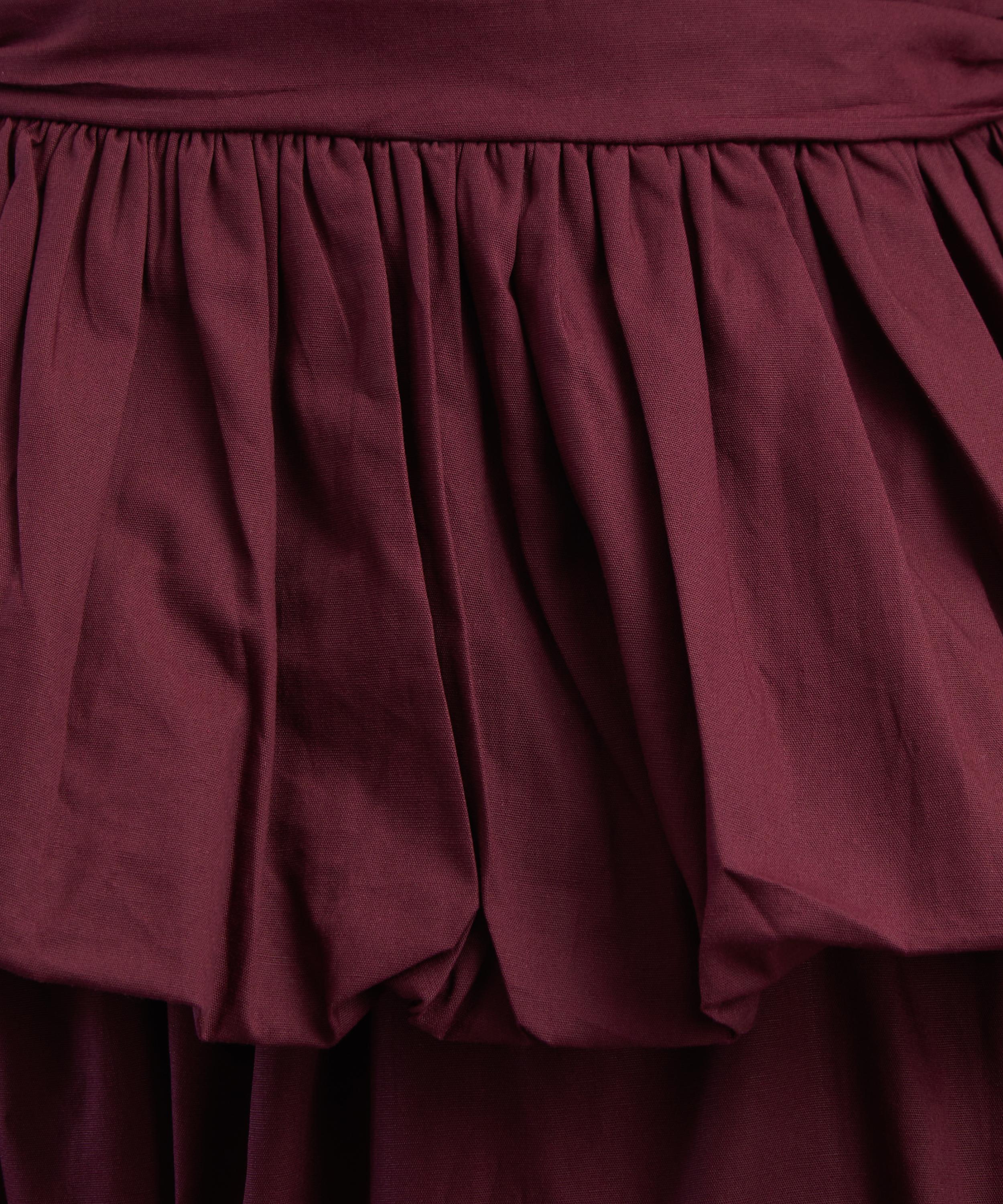 ROTATE Birger Christensen - Bordeaux Puff-Sleeve Top image number 4