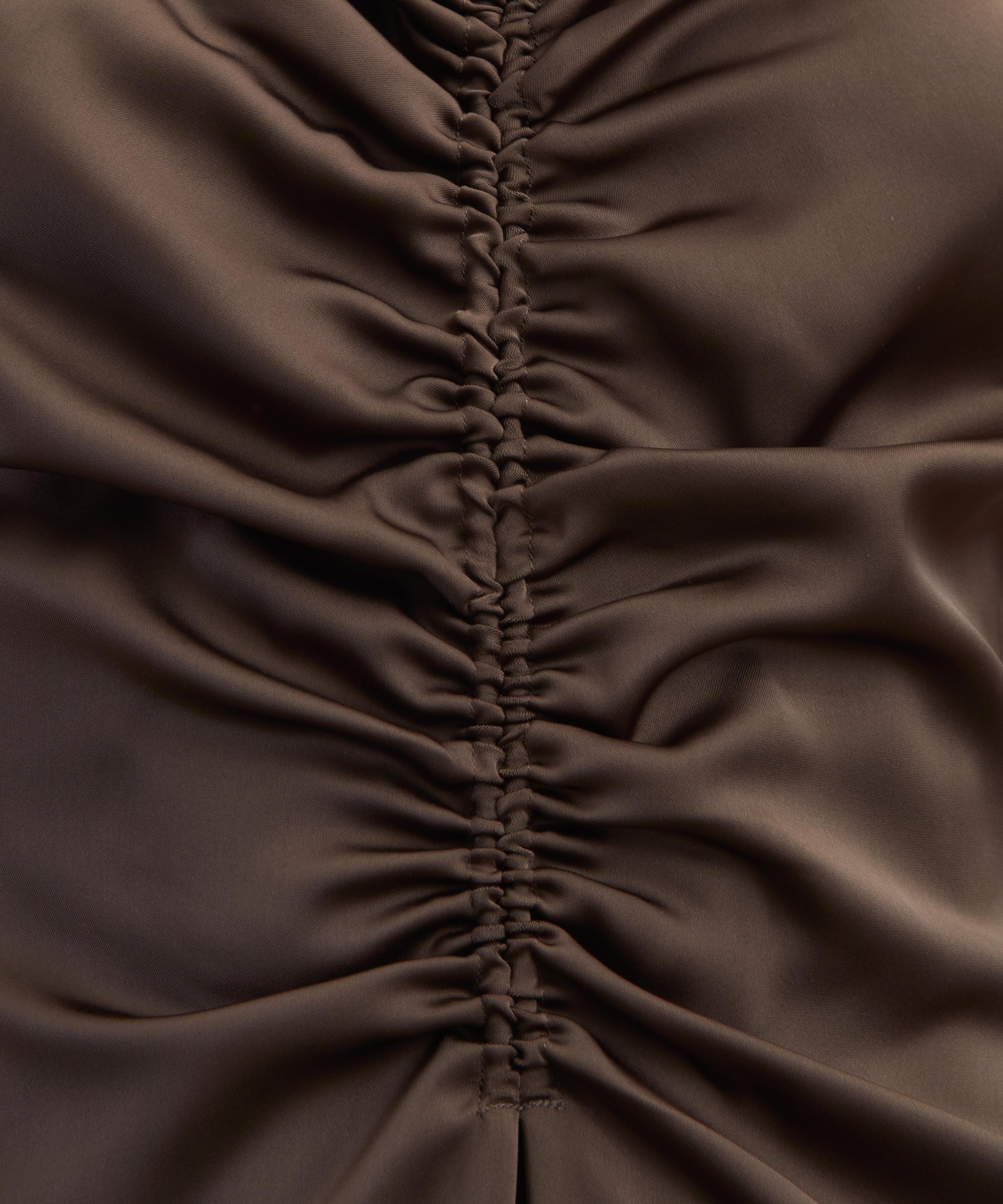 ROTATE Birger Christensen - Dark Green V-Neck Slip Dress image number 4