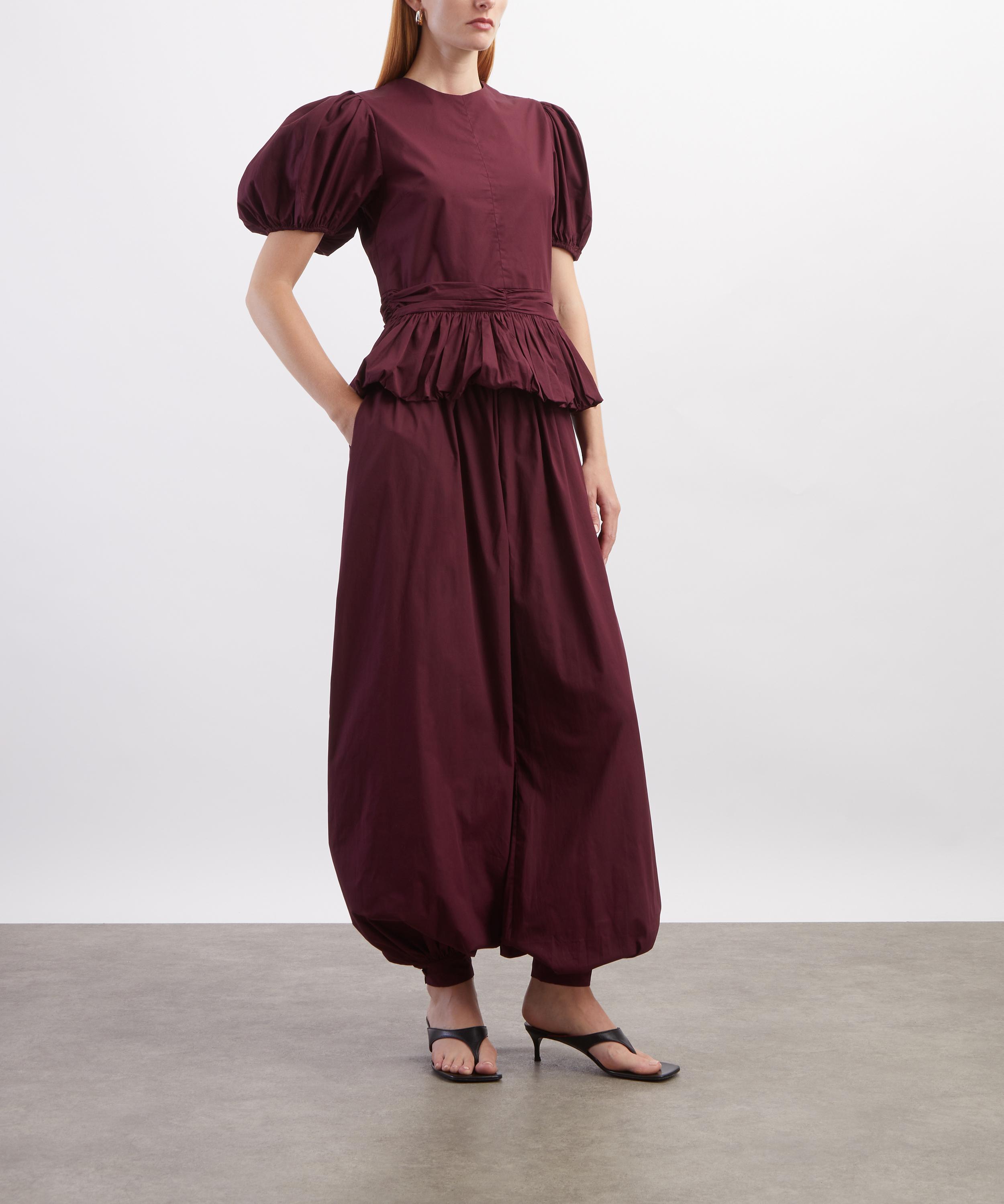 ROTATE Birger Christensen - Bordeaux Balloon Pleated Trousers image number 1