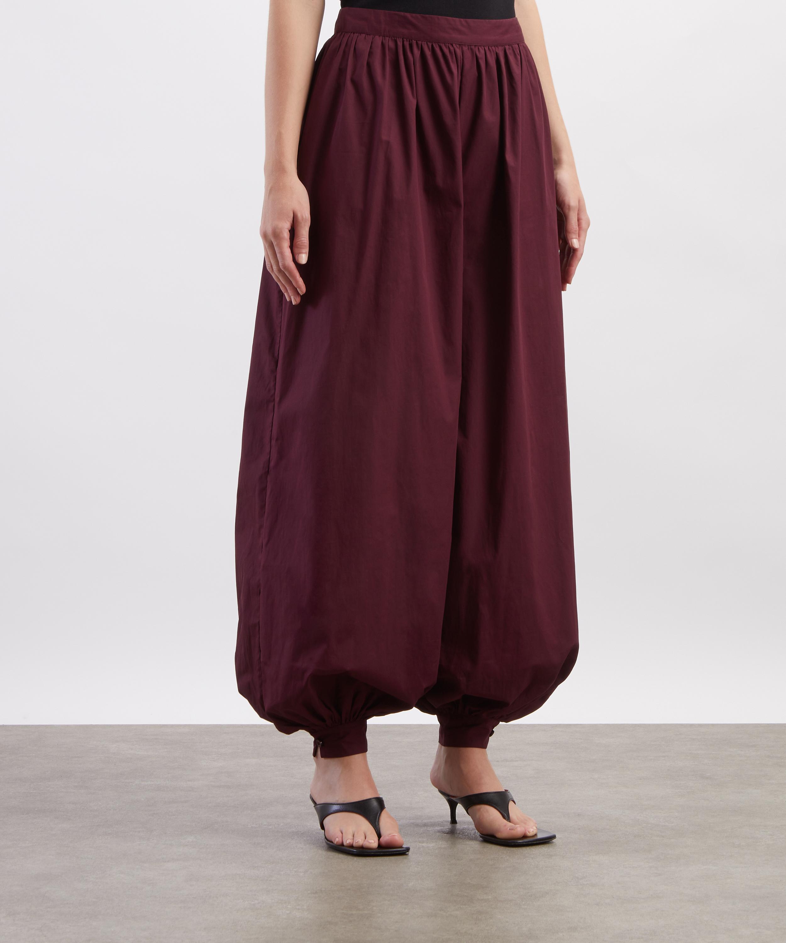 ROTATE Birger Christensen - Bordeaux Balloon Pleated Trousers image number 2
