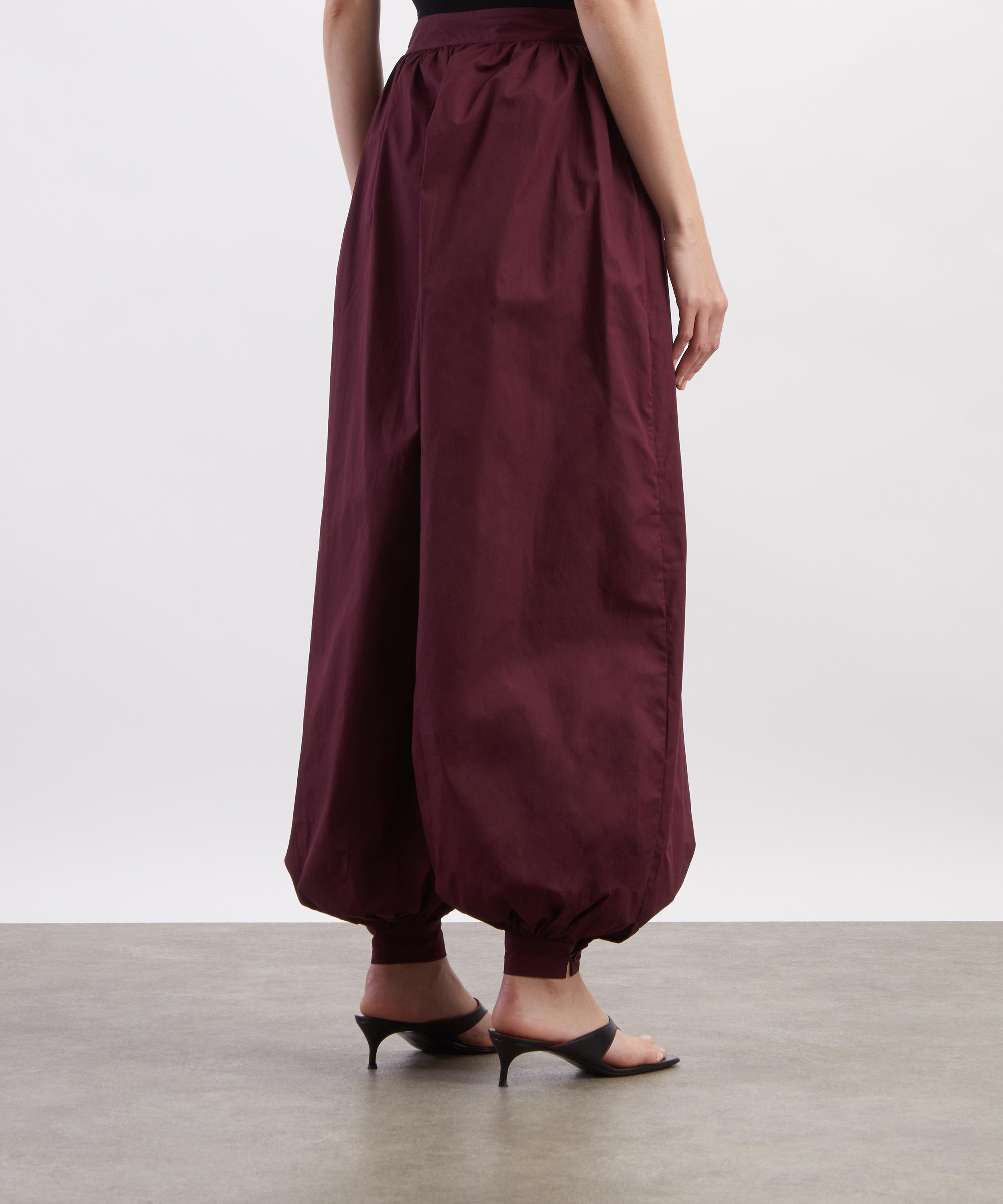 ROTATE Birger Christensen - Bordeaux Balloon Pleated Trousers image number 3