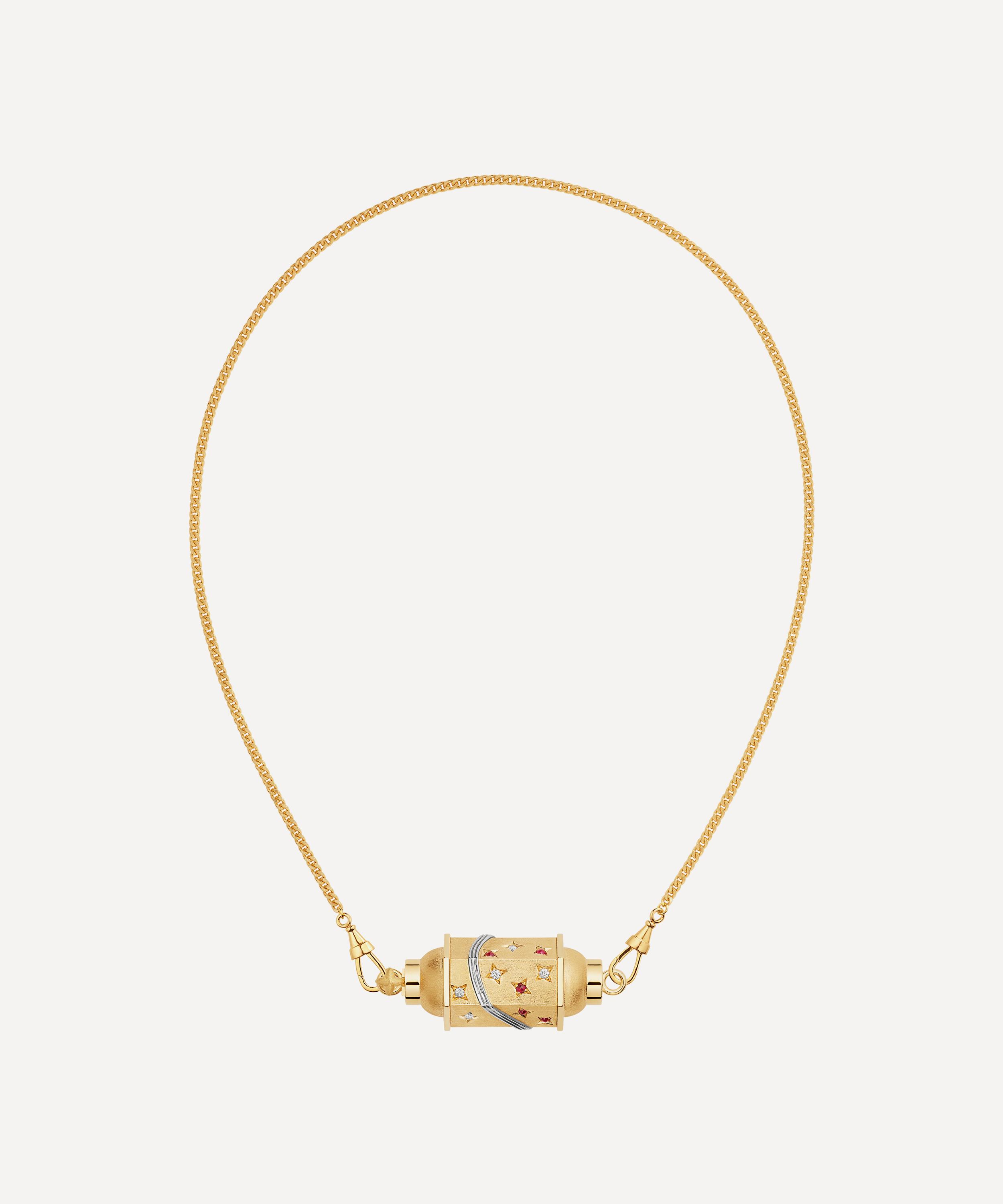 Marie Lichtenberg - 18ct Gold Milky Way Locket Necklace