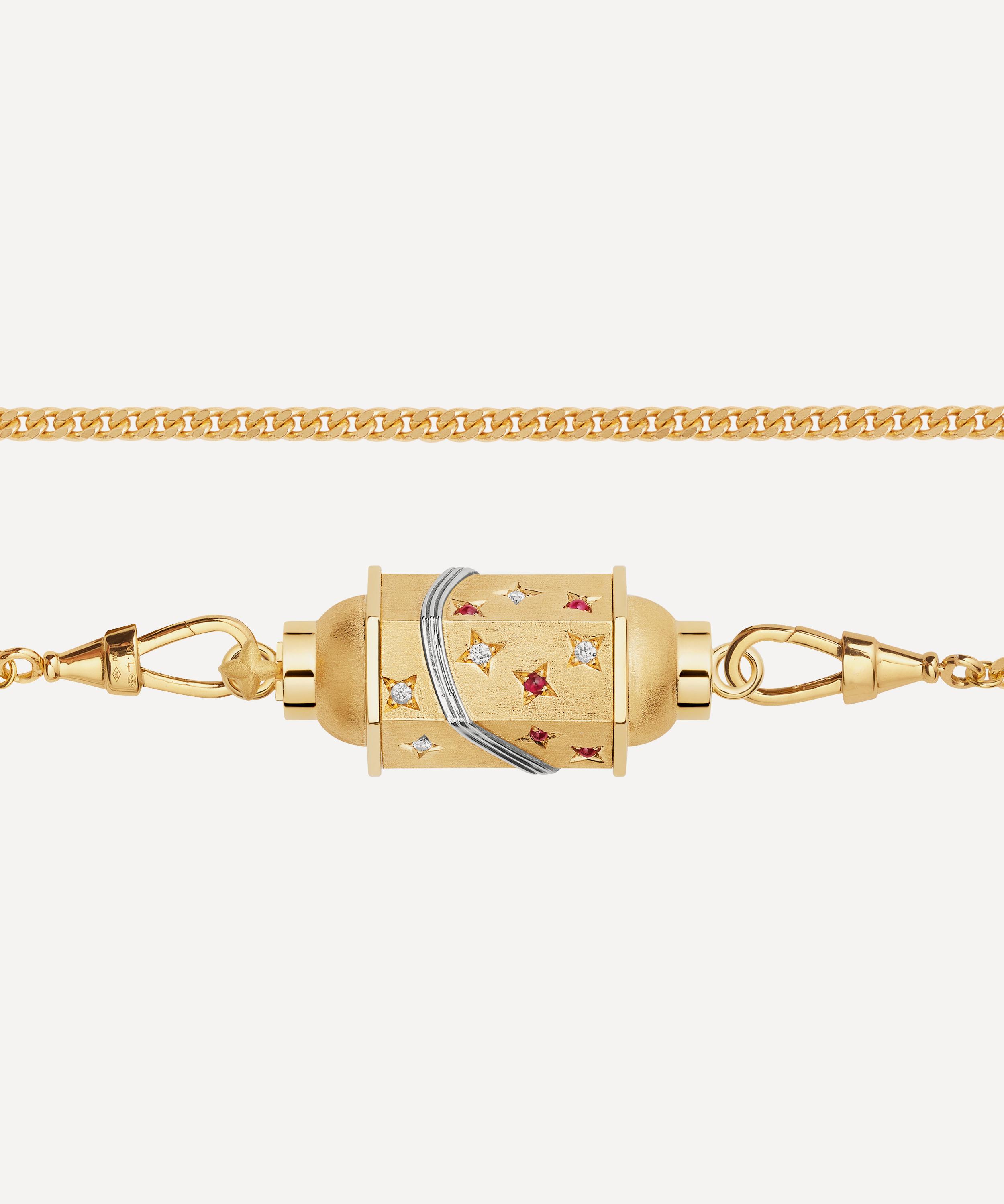 Marie Lichtenberg - 18ct Gold Milky Way Locket Necklace image number 3