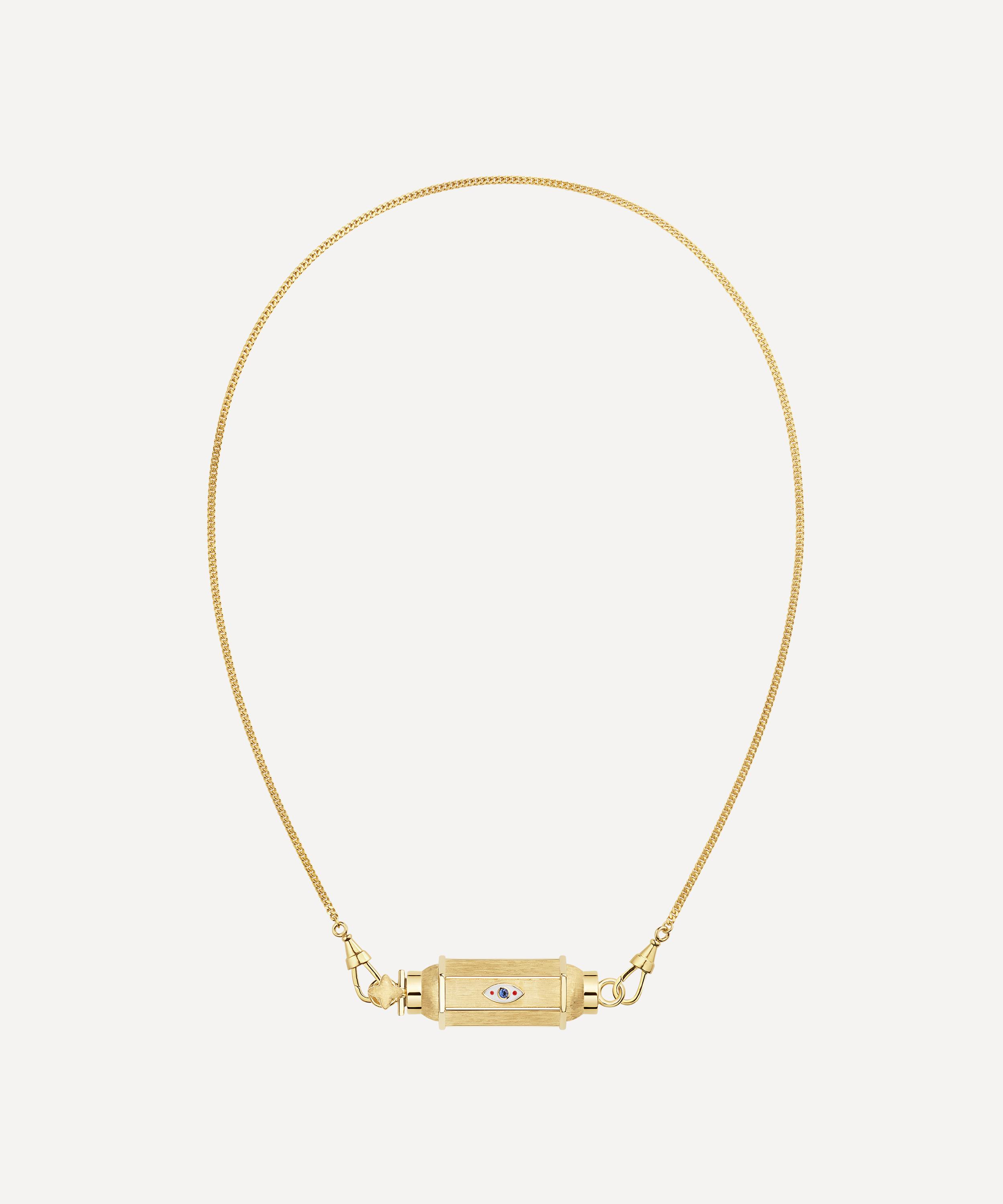 Marie Lichtenberg - 18ct Gold Evil Eye Baby Locket Necklace