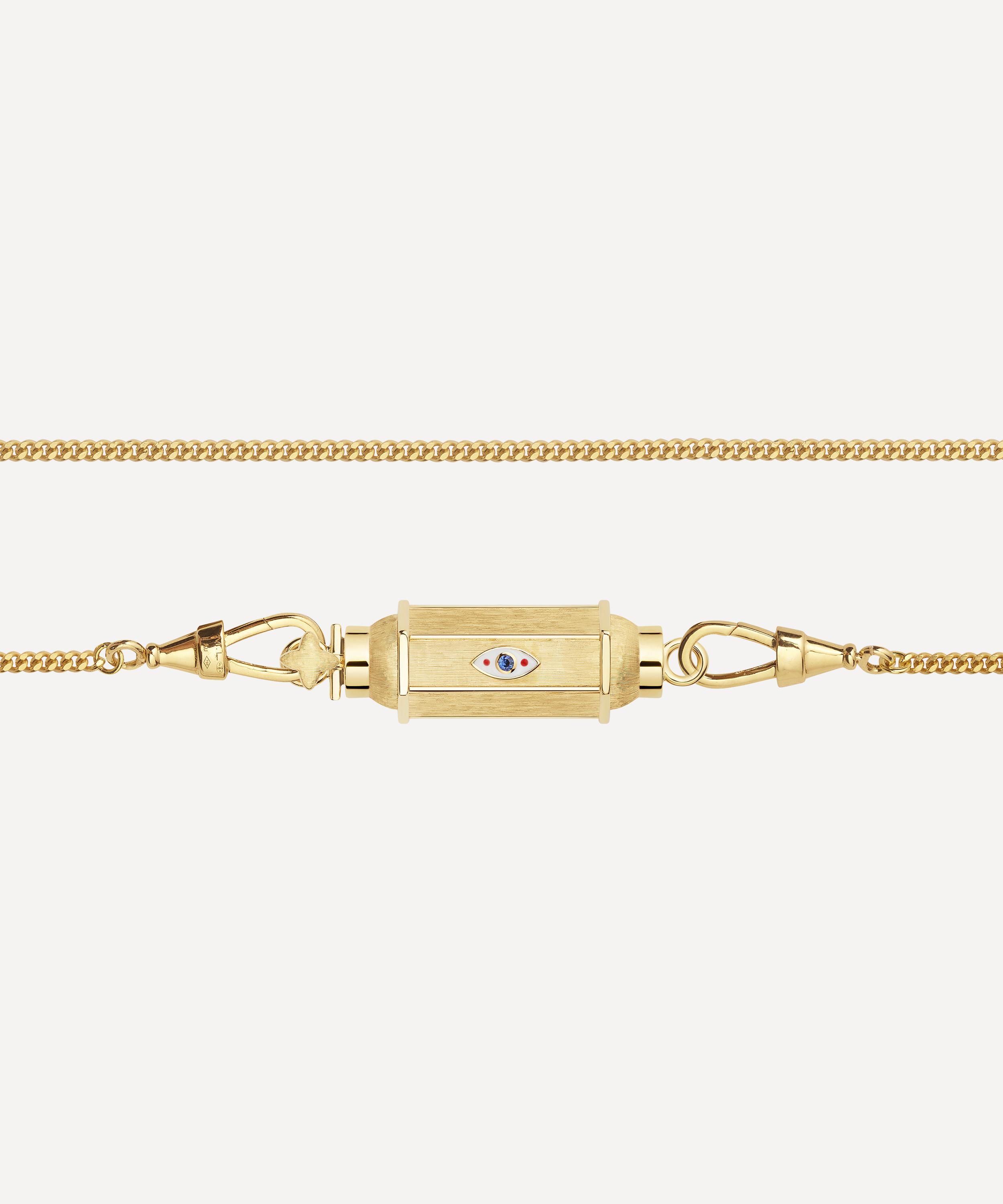 Marie Lichtenberg - 18ct Gold Evil Eye Baby Locket Necklace image number 2