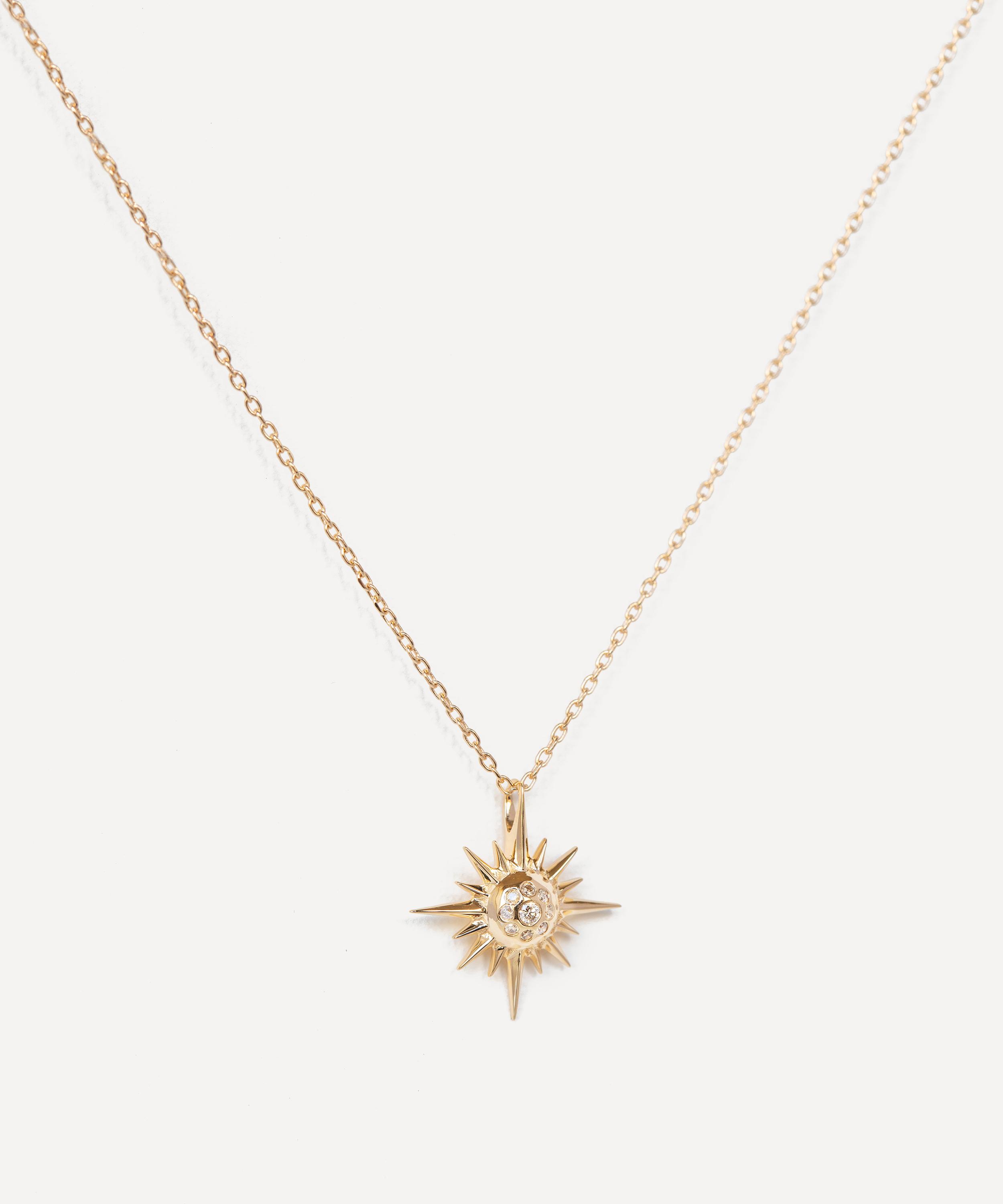 Celine Daoust - 14ct Gold Diamond Star Necklace image number 0