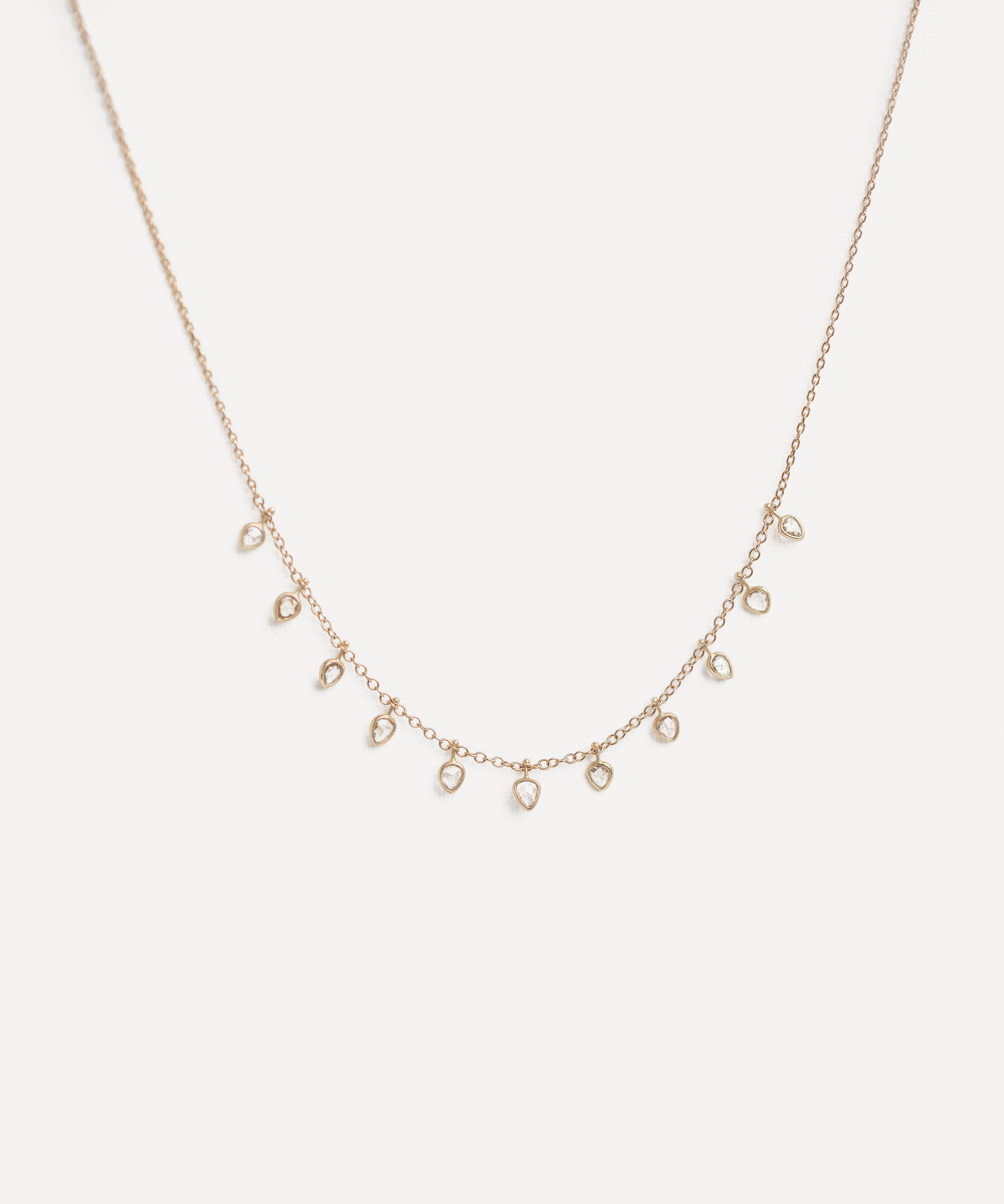 Celine Daoust - 14ct Gold Diamond Multi Charm Necklace image number 0