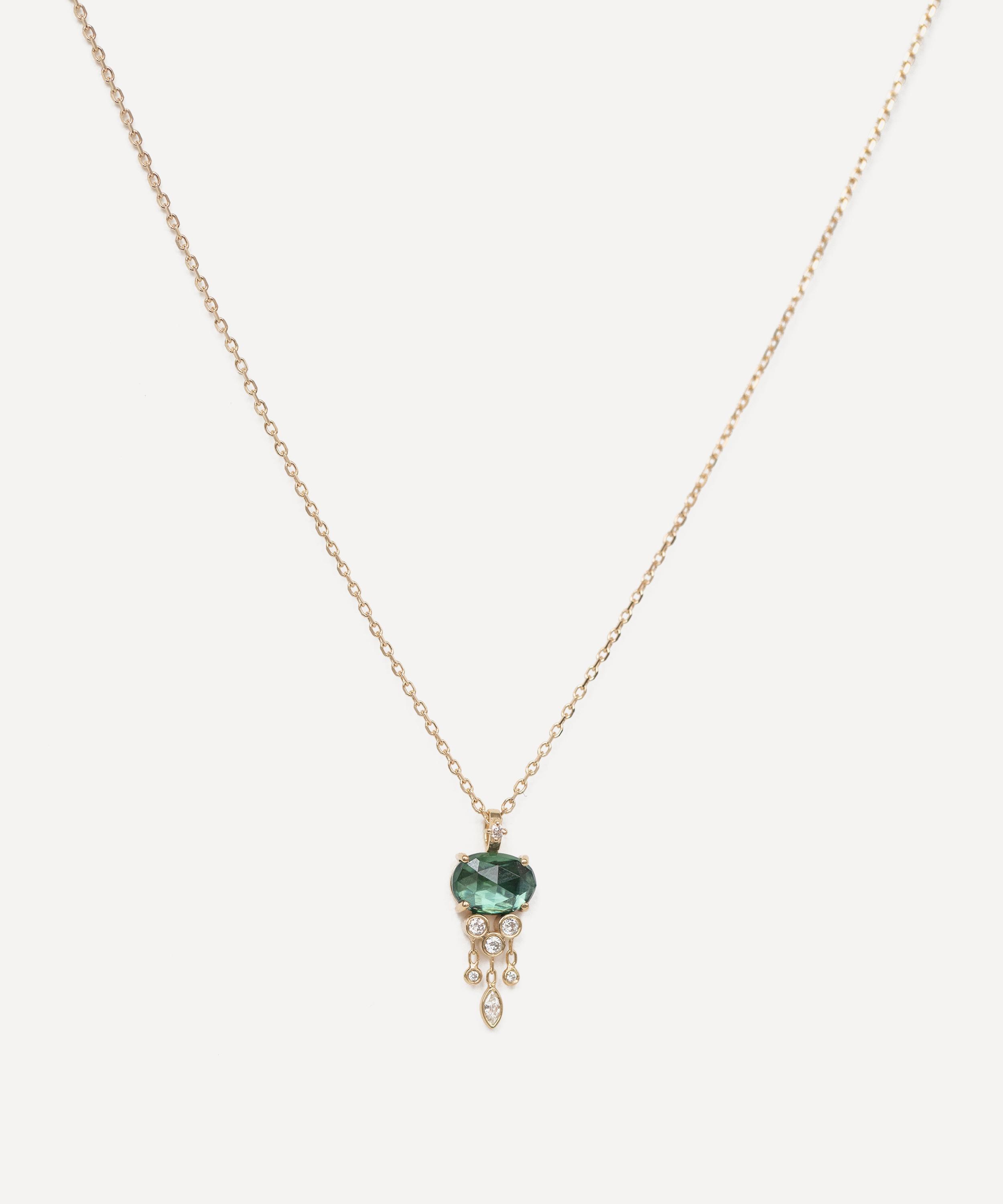 Celine Daoust - 14ct Gold Jellyfish Diamond Pendant Necklace image number 0