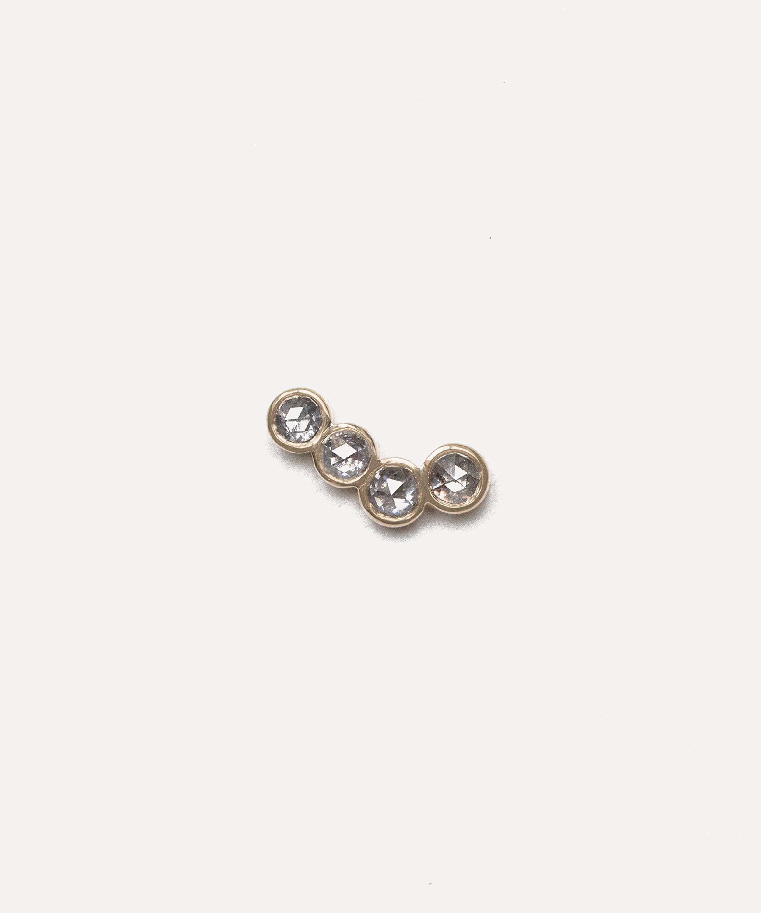 Celine Daoust - 14ct Gold Diamond Regular Stud Earrings image number 1