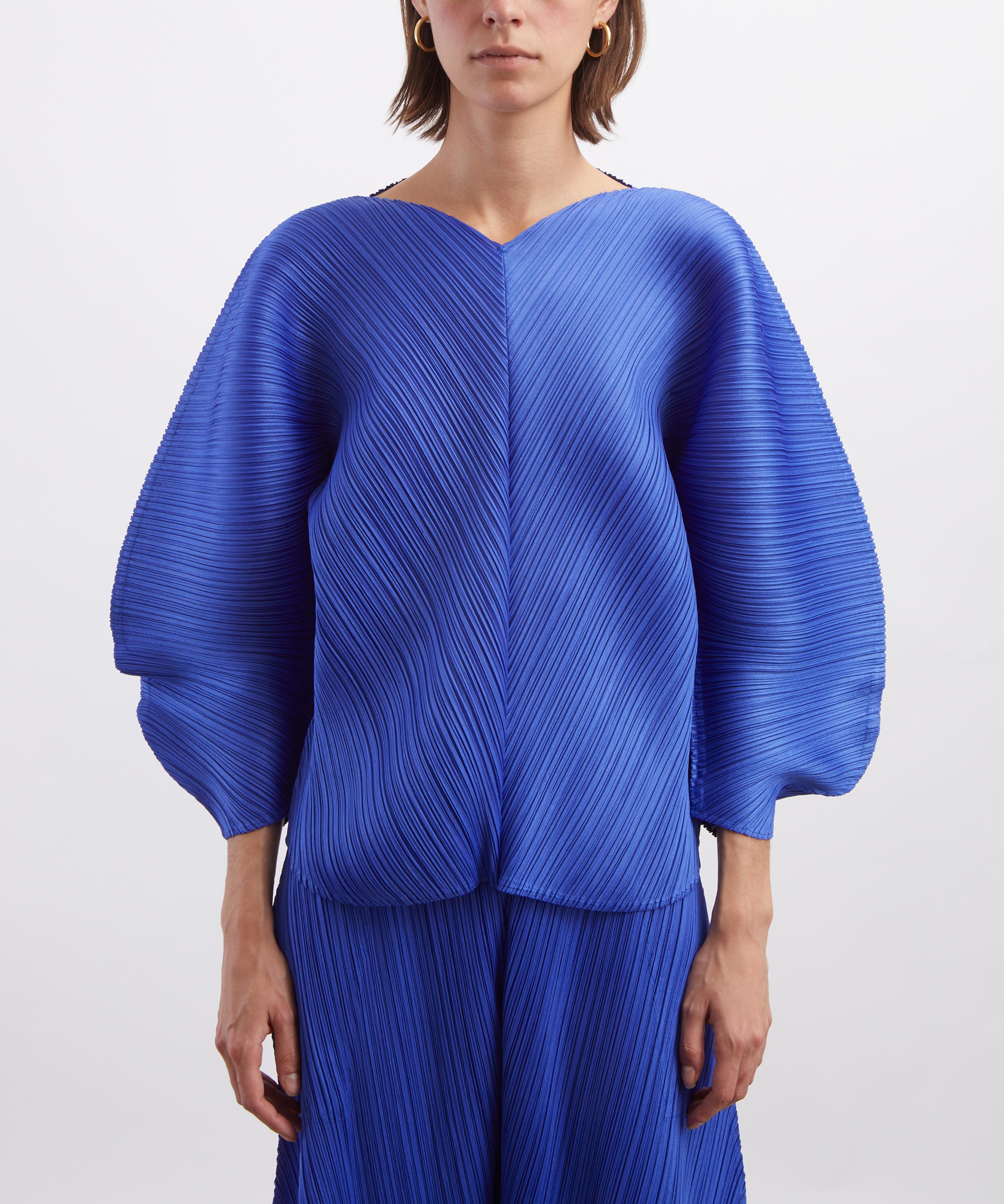 Pleats Please Issey Miyake - COAST Blue Pleated Top image number 2