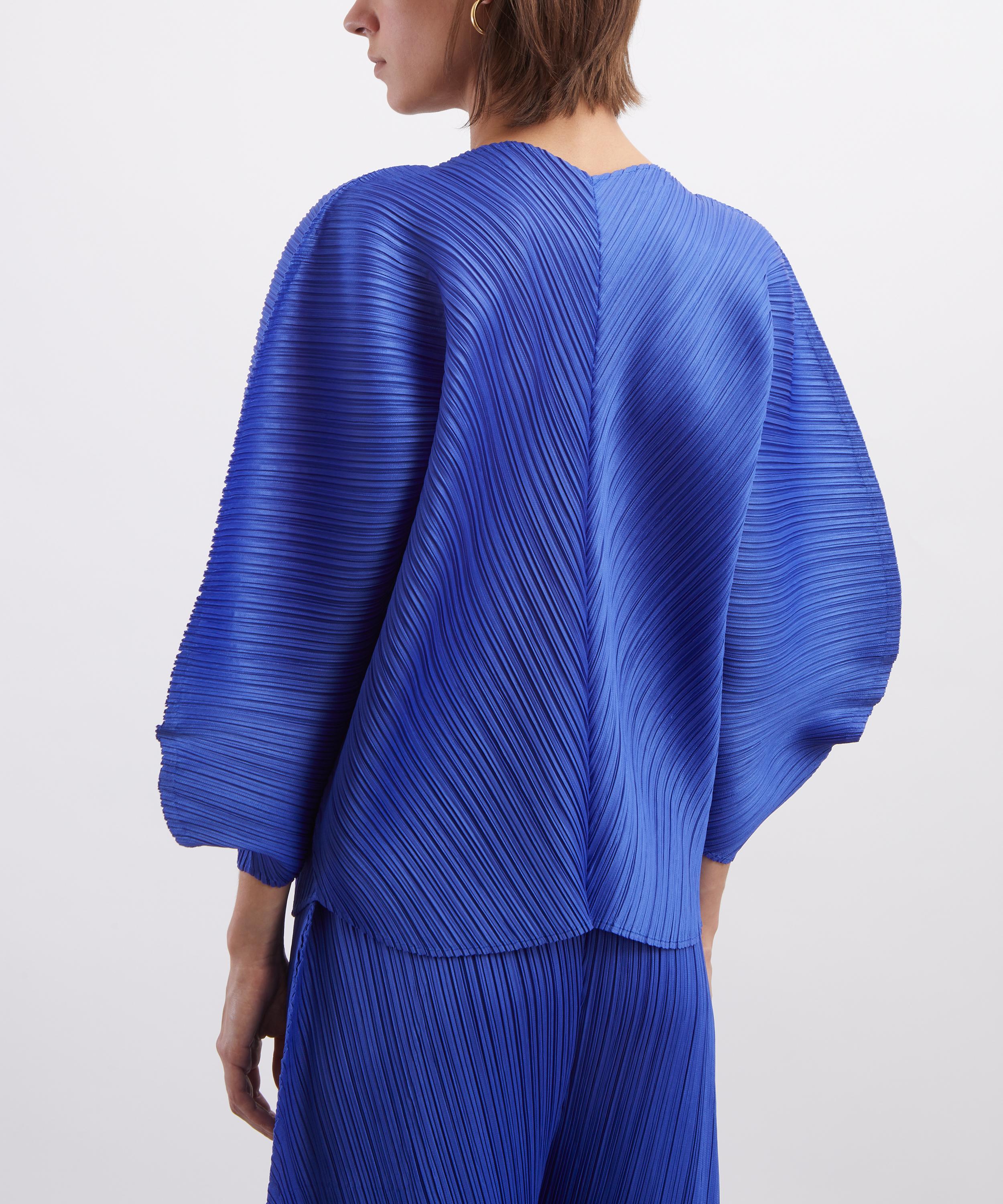 Pleats Please Issey Miyake - COAST Blue Pleated Top image number 3