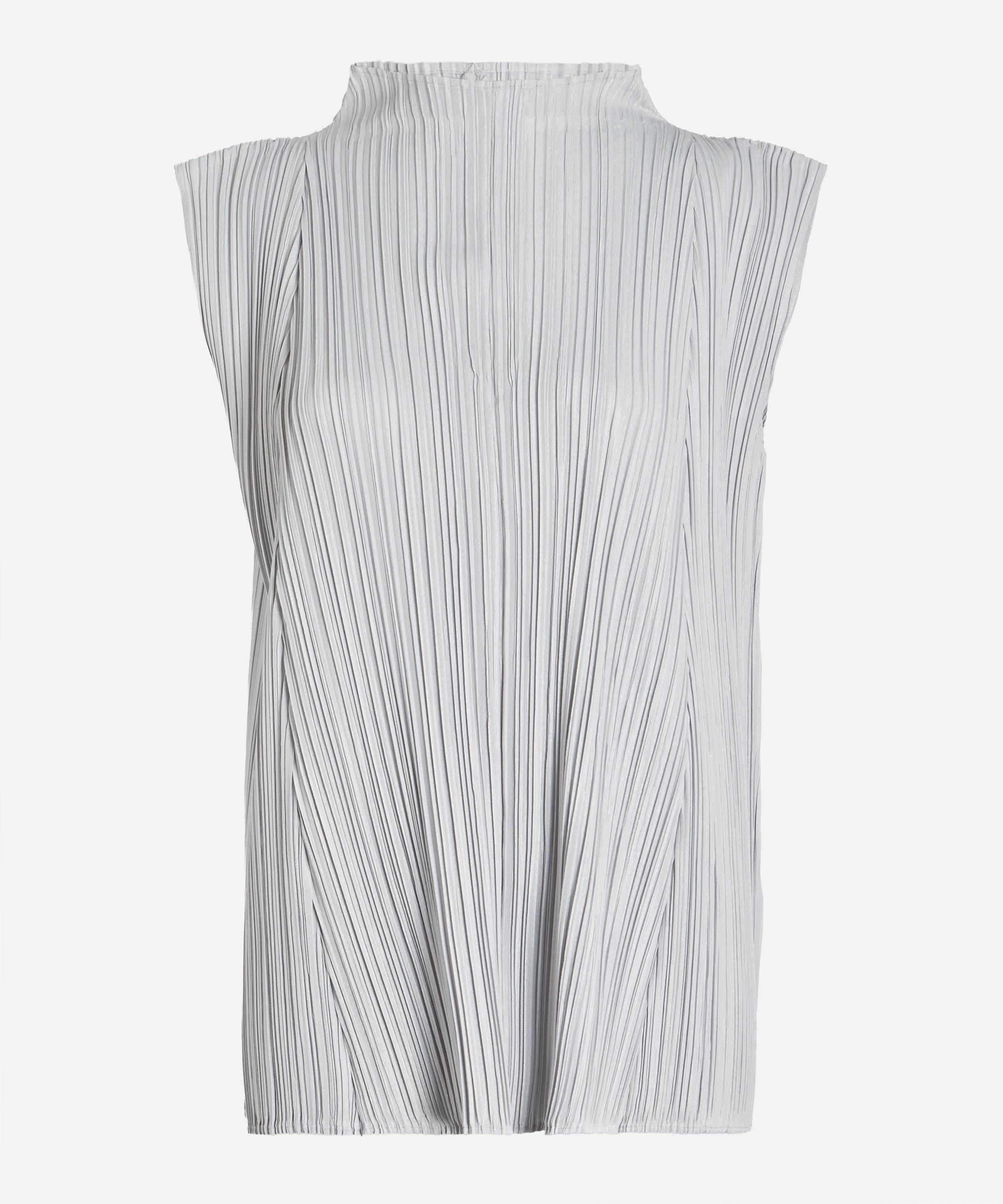 Pleats Please Issey Miyake - MELLOW PLEATS Cool Grey Top