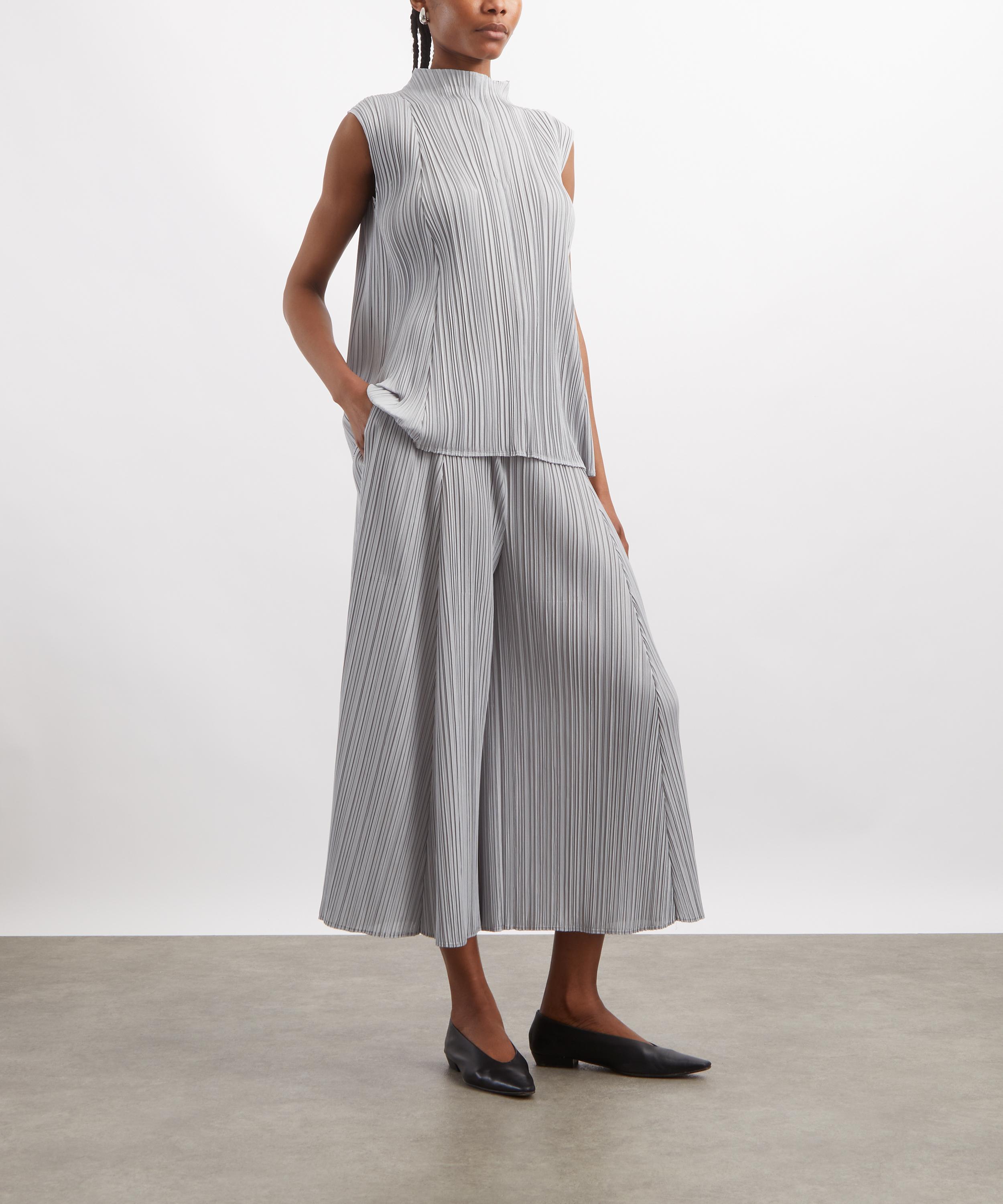 Pleats Please Issey Miyake - MELLOW PLEATS Cool Grey Top image number 1