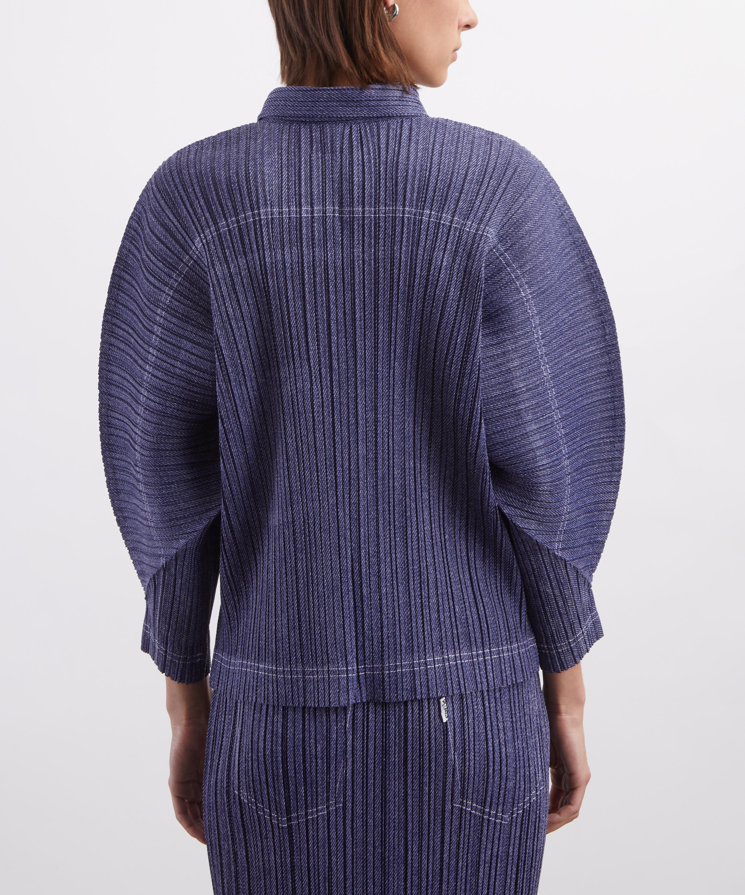 Pleats Please Issey Miyake - COTTON DENIM Pleated Jacket image number 3