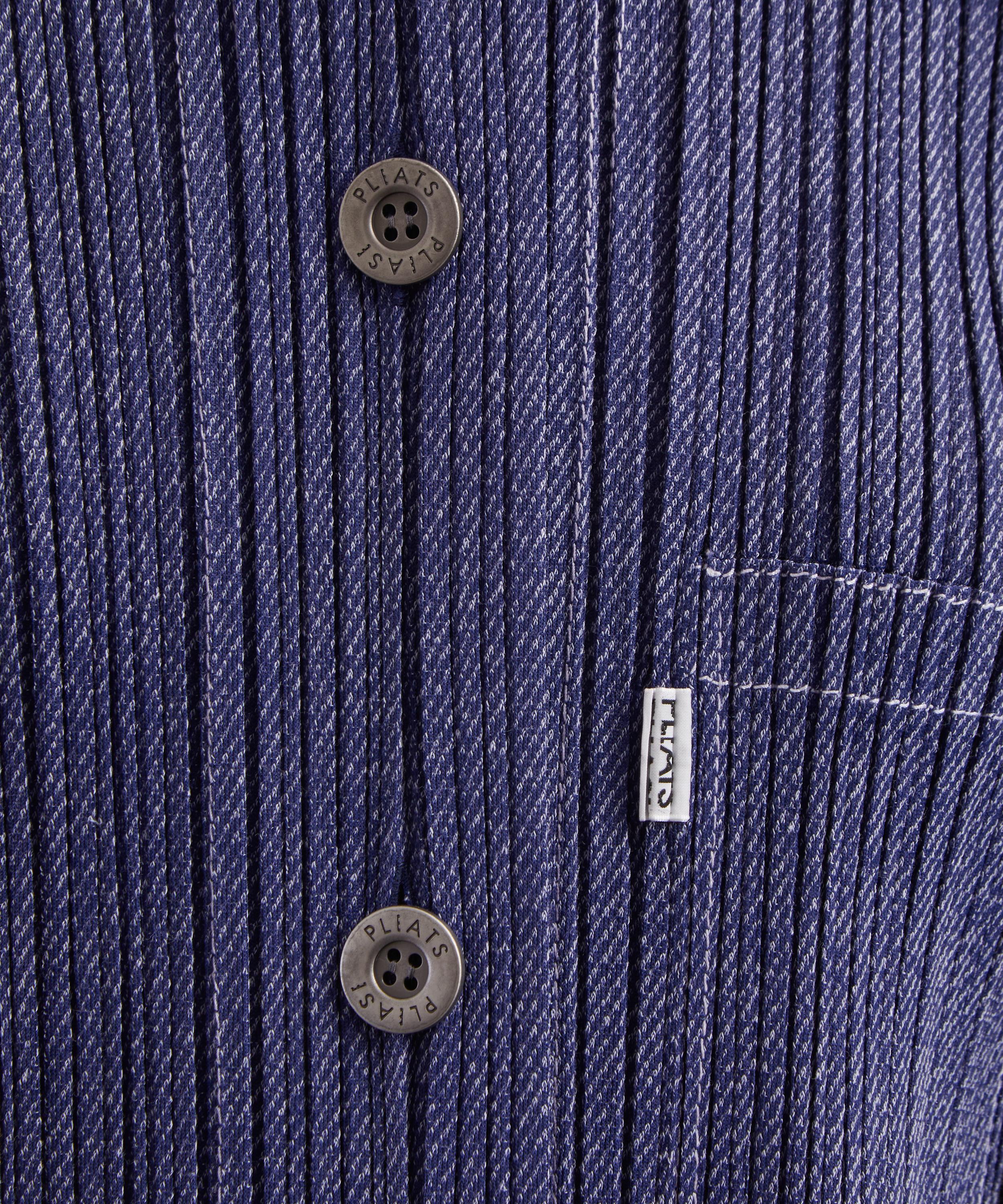 Pleats Please Issey Miyake - COTTON DENIM Pleated Jacket image number 4