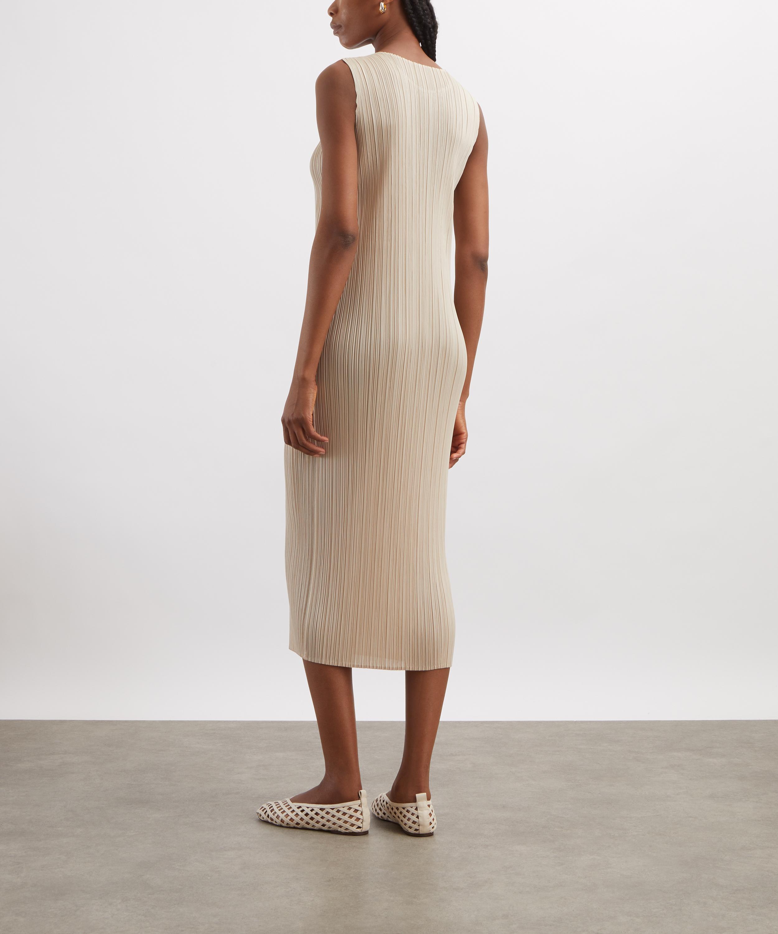 Pleats Please Issey Miyake - MONTHLY COLORS MAY Pleated Maxi Dress image number 3