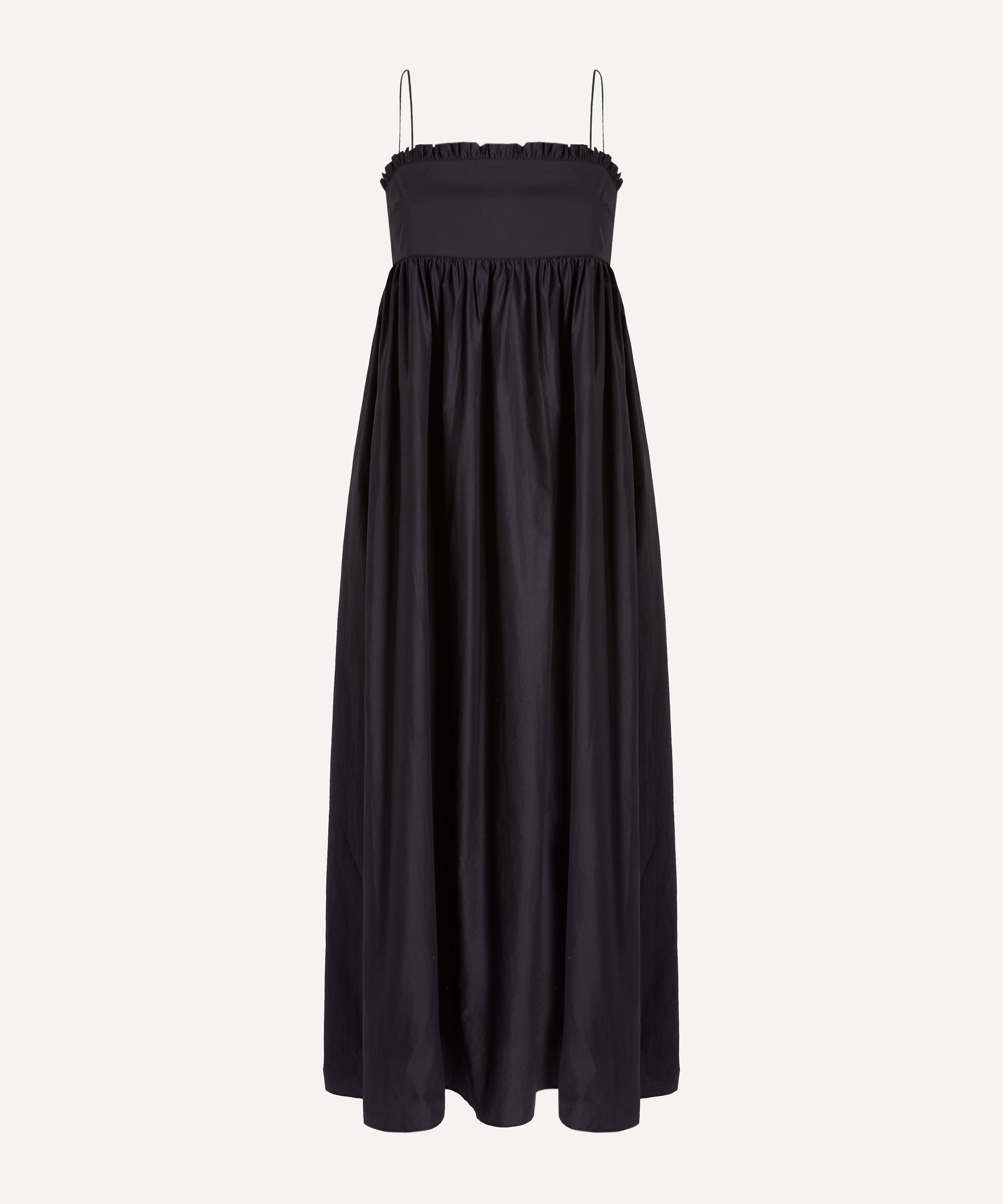 Matteau - Black Empire Frill Midi Dress