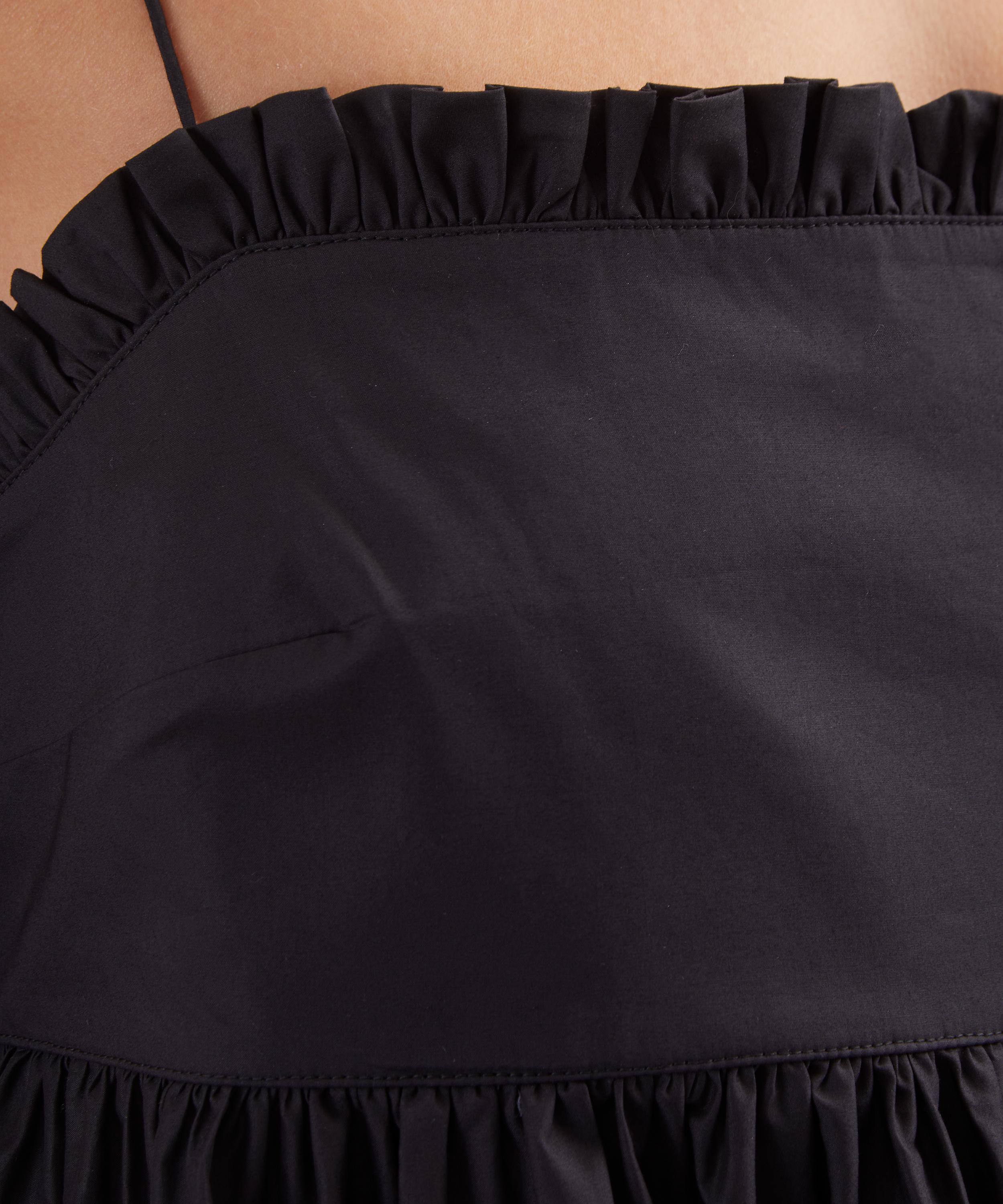 Matteau - Black Empire Frill Midi Dress image number 4