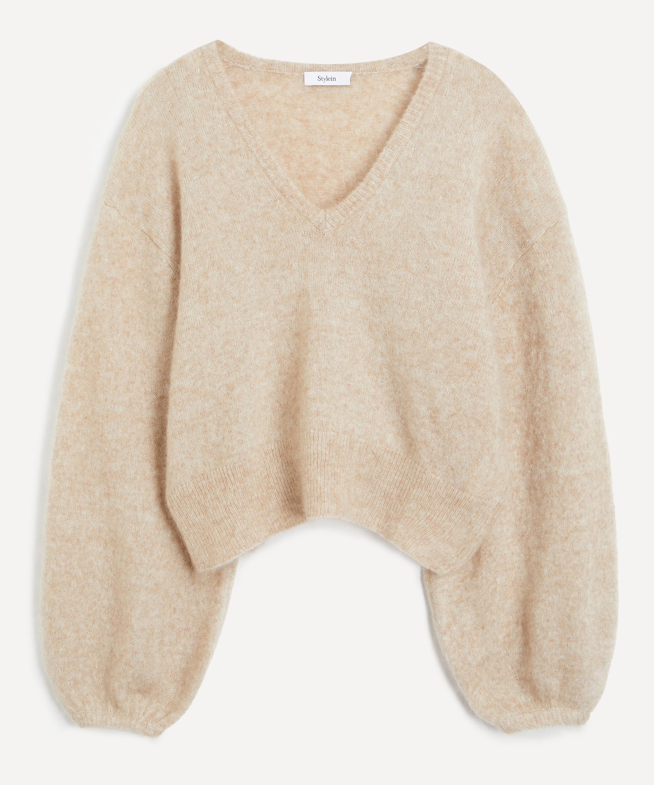 美品☆Ameri VINTAGE SLIP NECK KNIT Stylein Nemoli V-Neck Knit Sweater | Liberty