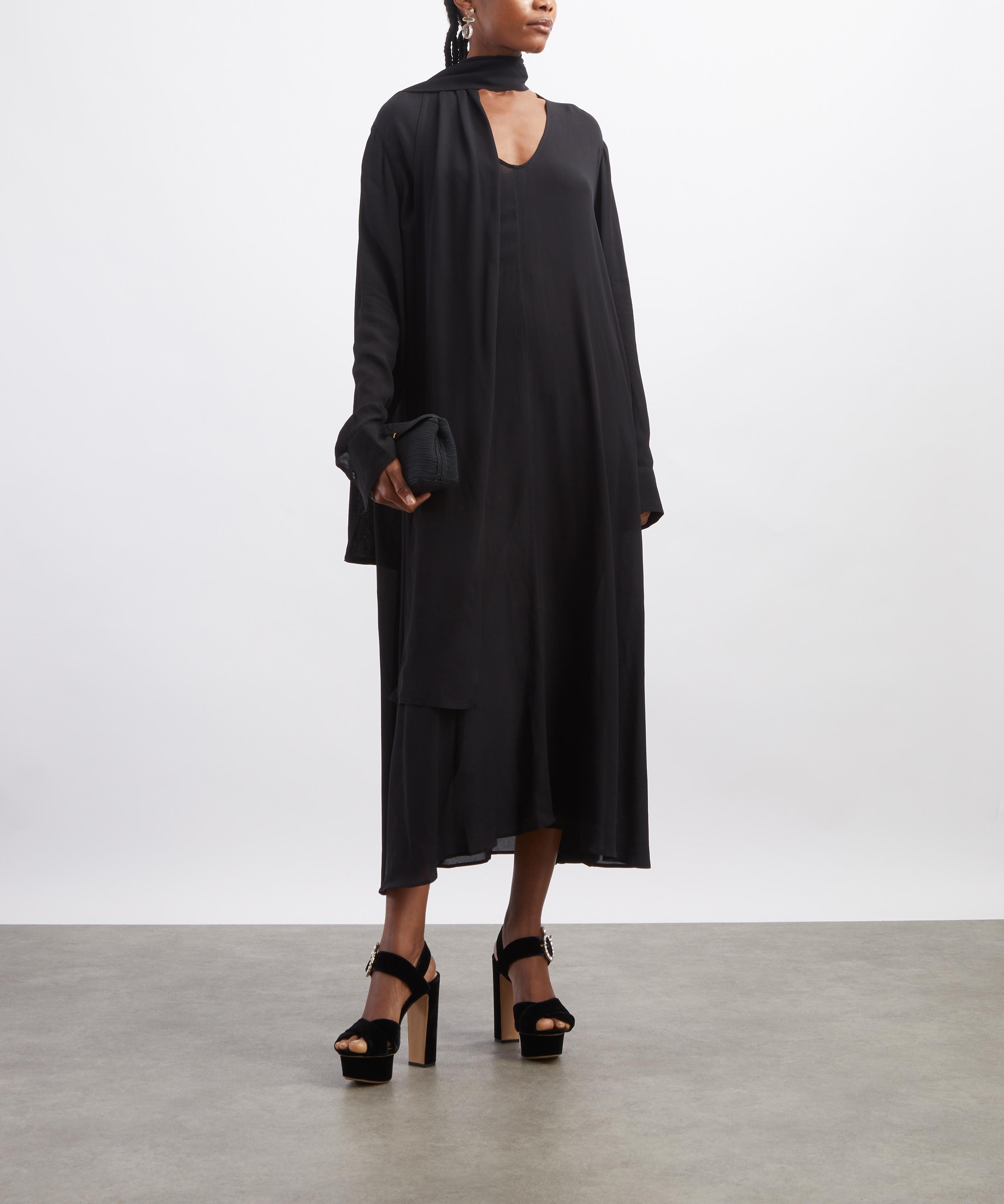 Toteme - Black Rounded Neckline Dress image number 1