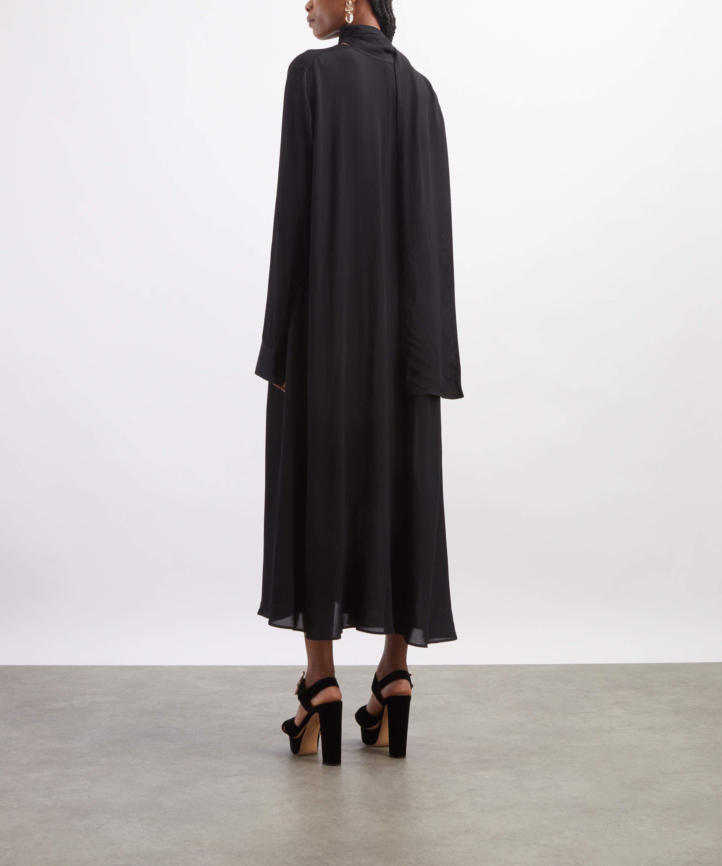 Toteme - Black Rounded Neckline Dress image number 3