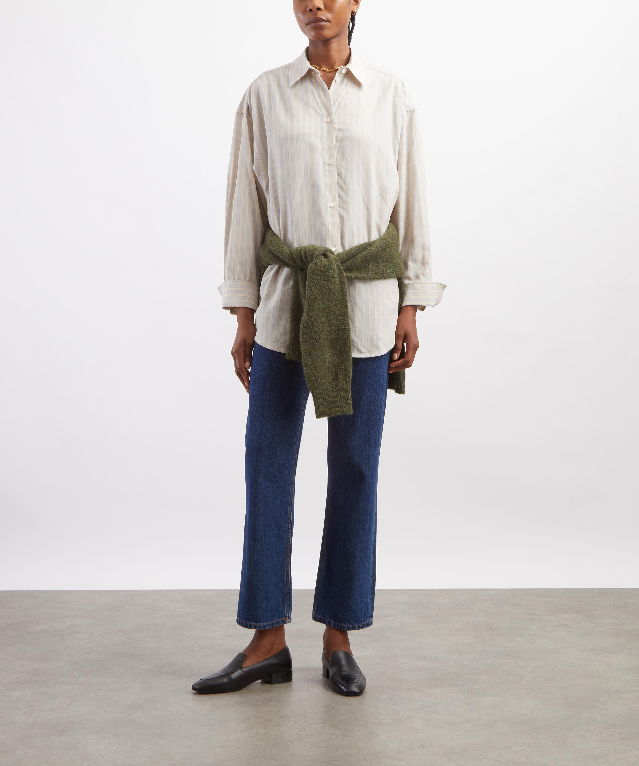 Toteme - Yellow-Sky Oversized Stripe Shirt image number 1