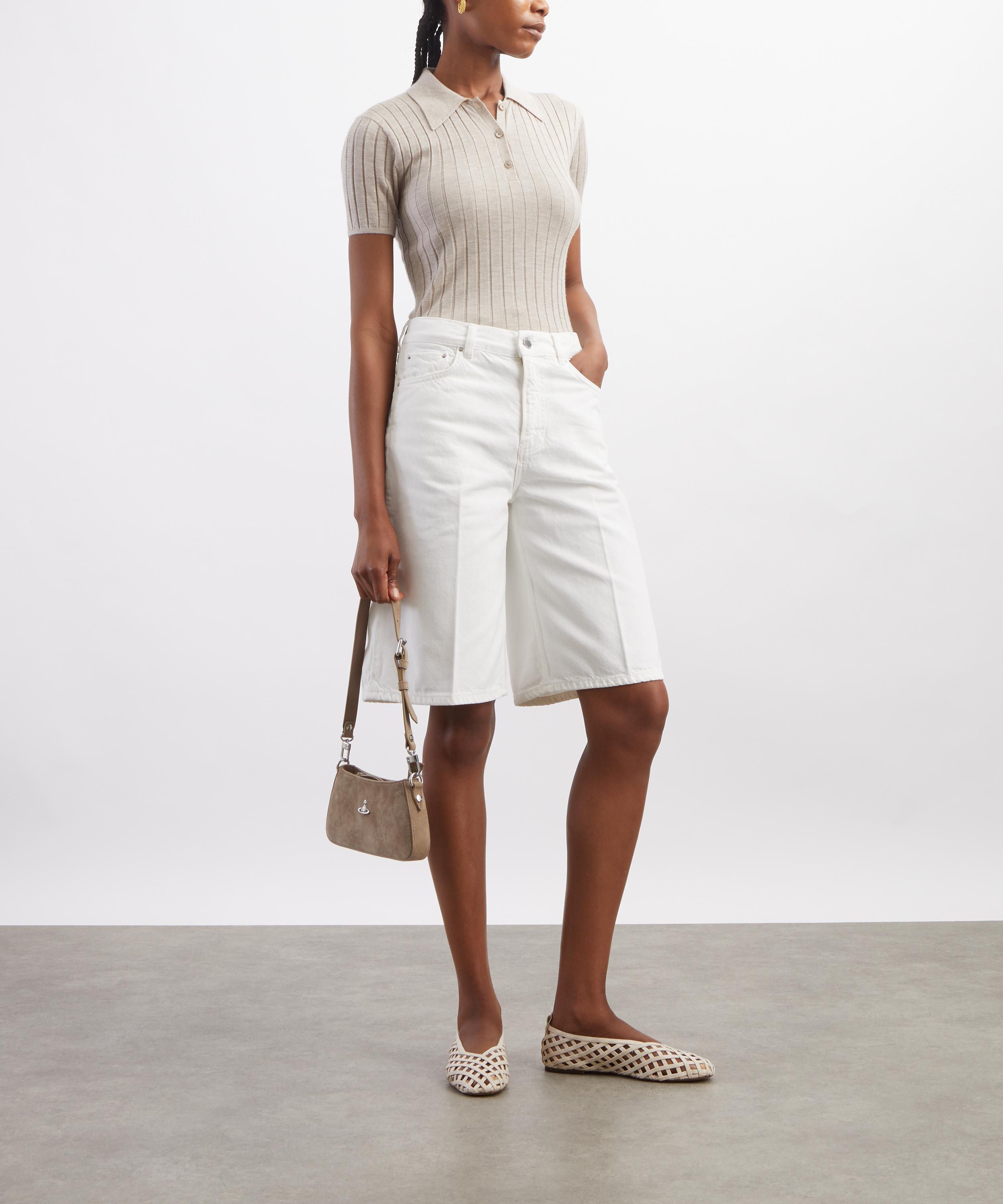 Toteme - Ribbed Cashmere-Silk Polo image number 1