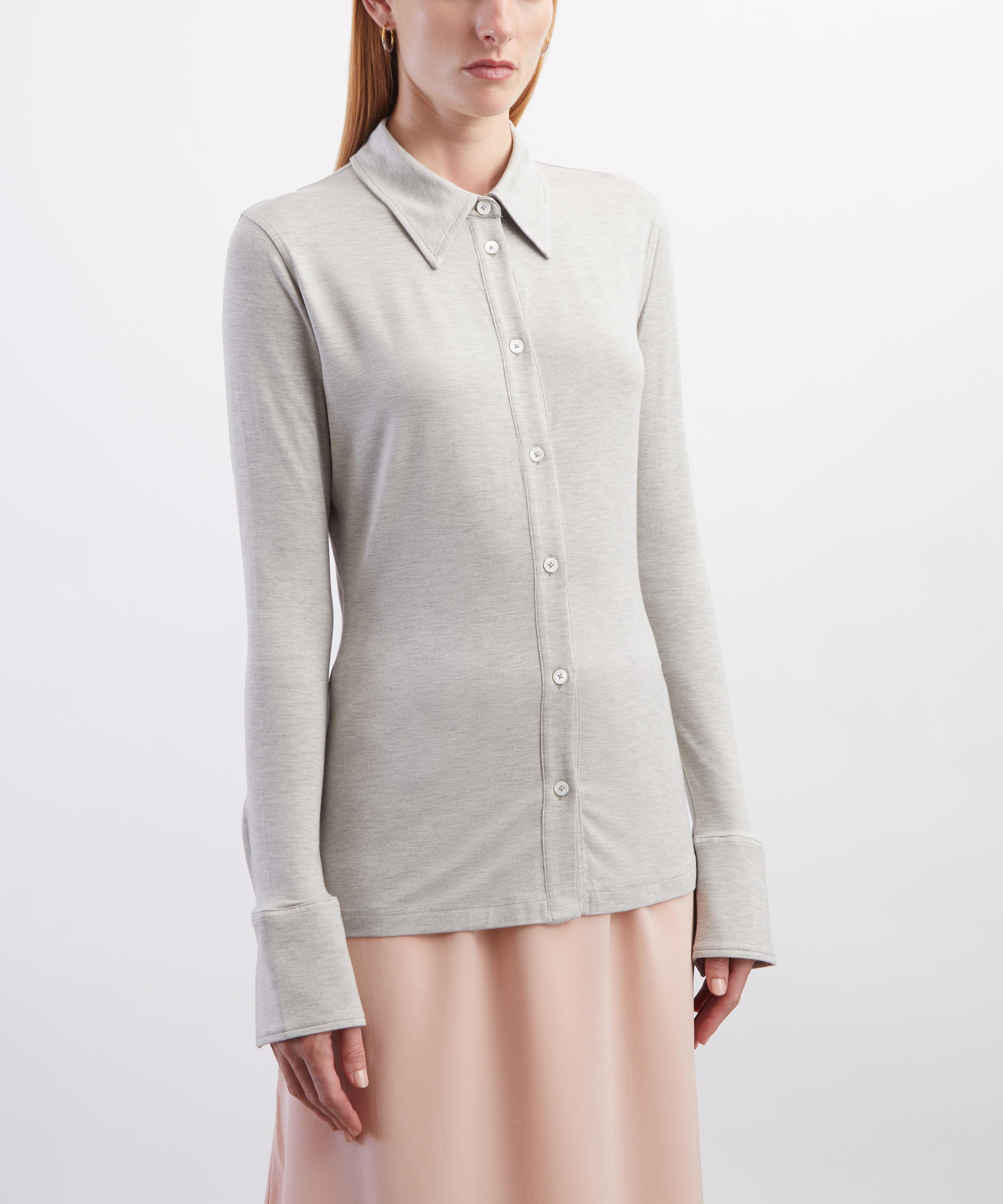 Toteme - Fitted Jersey Shirt image number 2