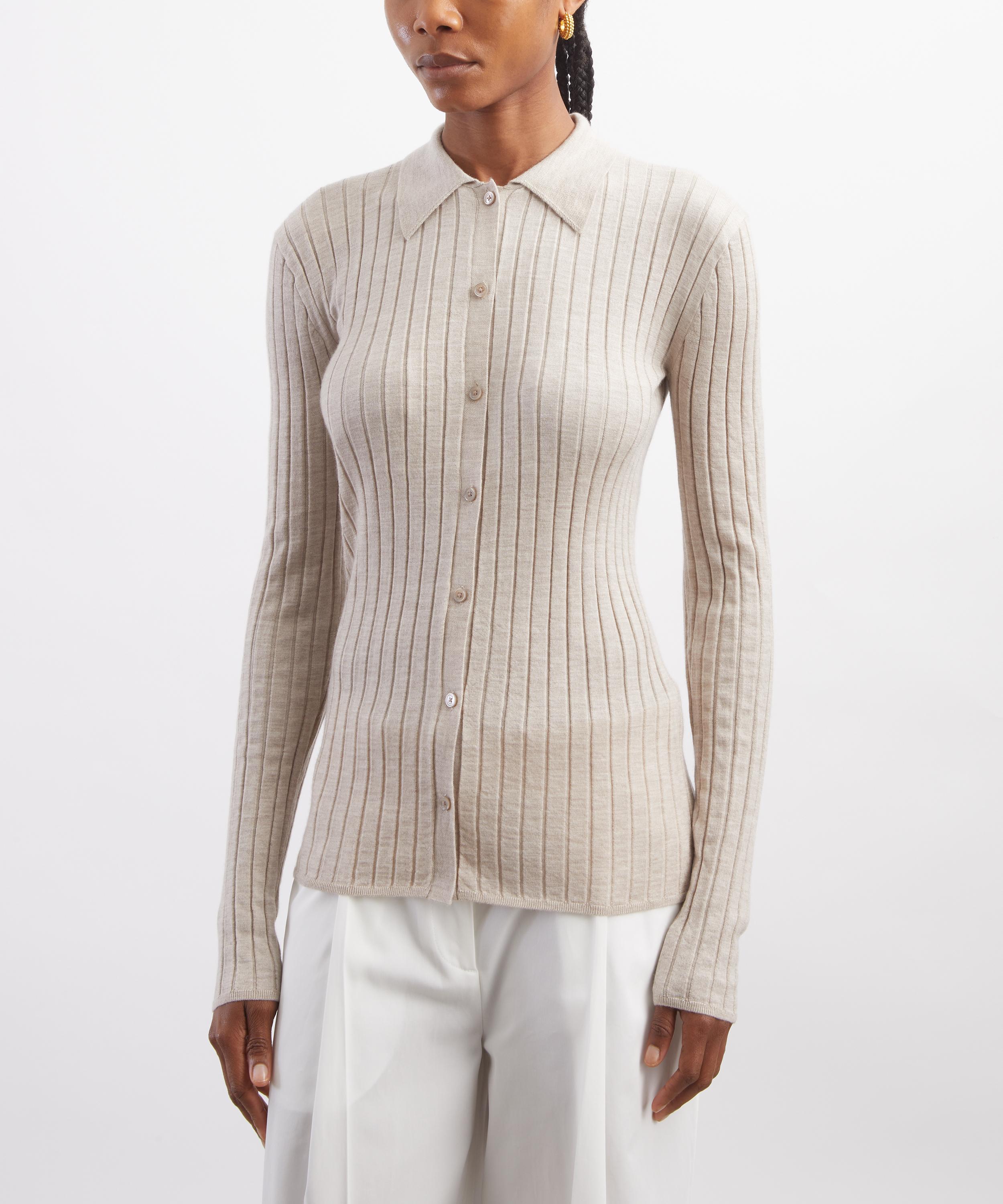 Toteme - Slim Ribbed Shirt image number 2