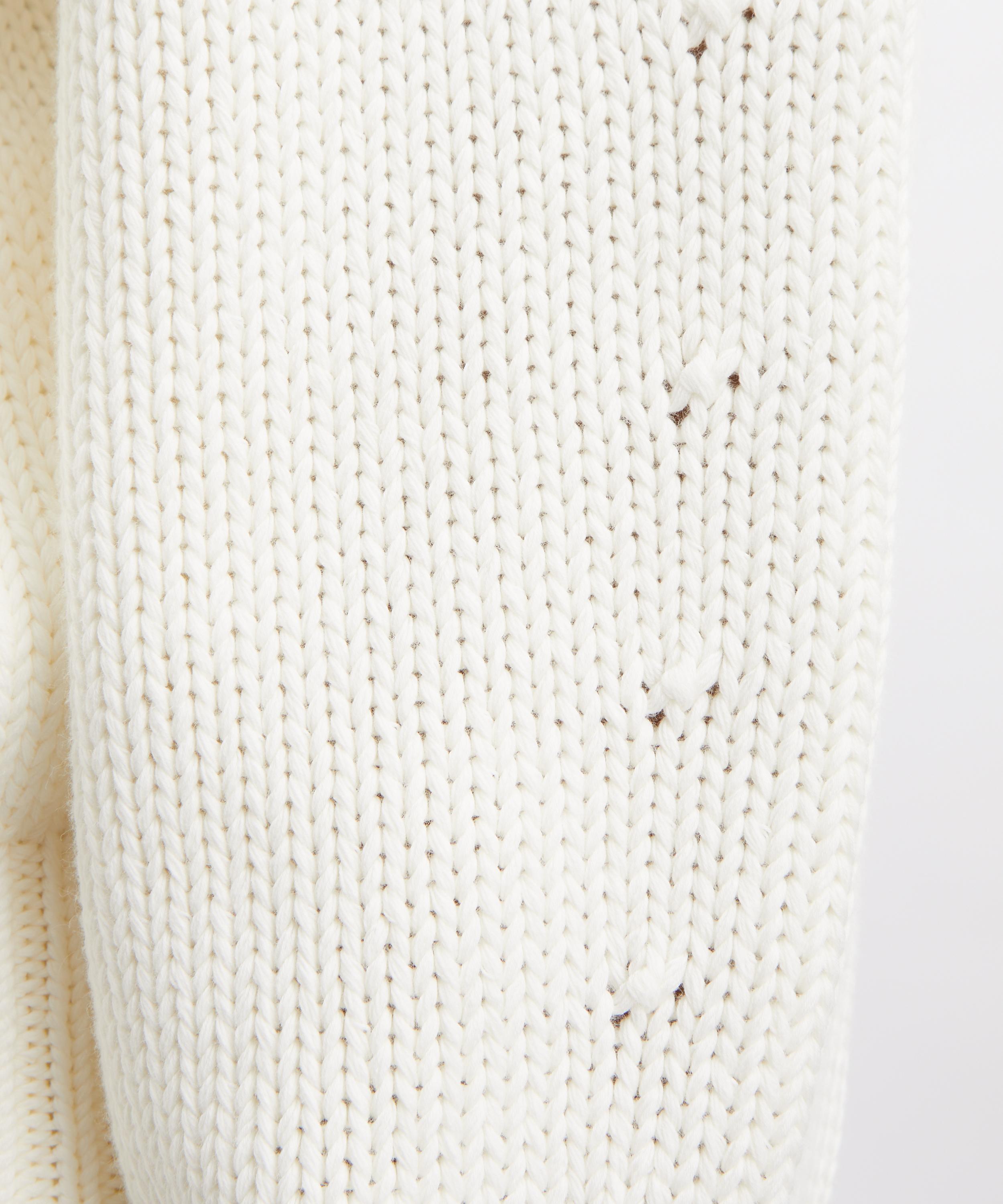 Toteme - White Oversized Crew-Neck Jumper image number 4