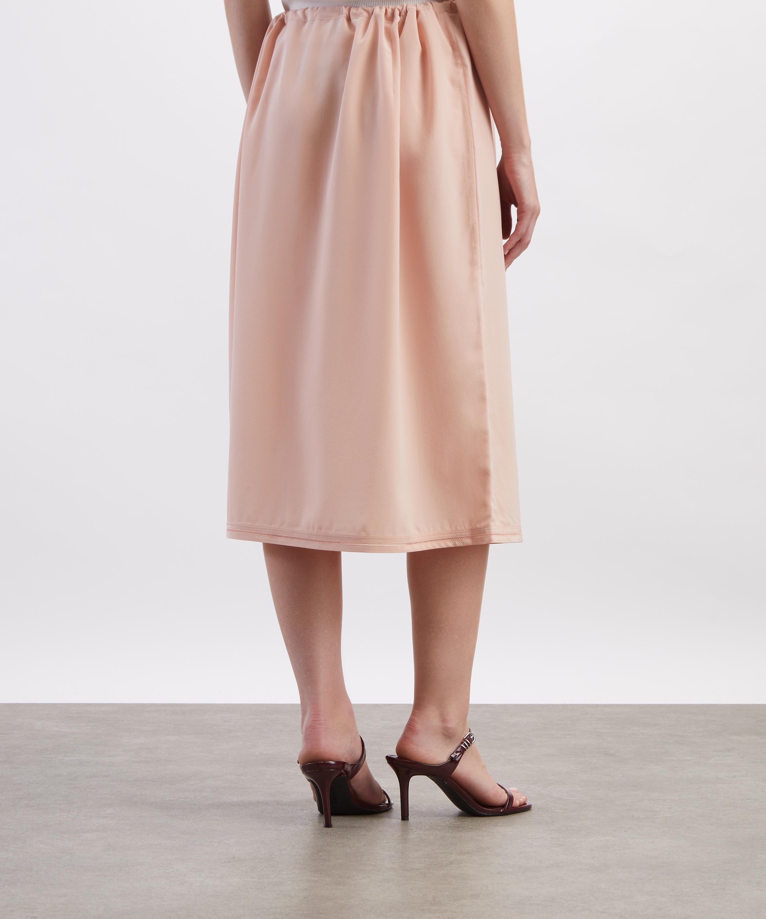 Toteme - Dusty Pink Fluid Silk Skirt image number 3