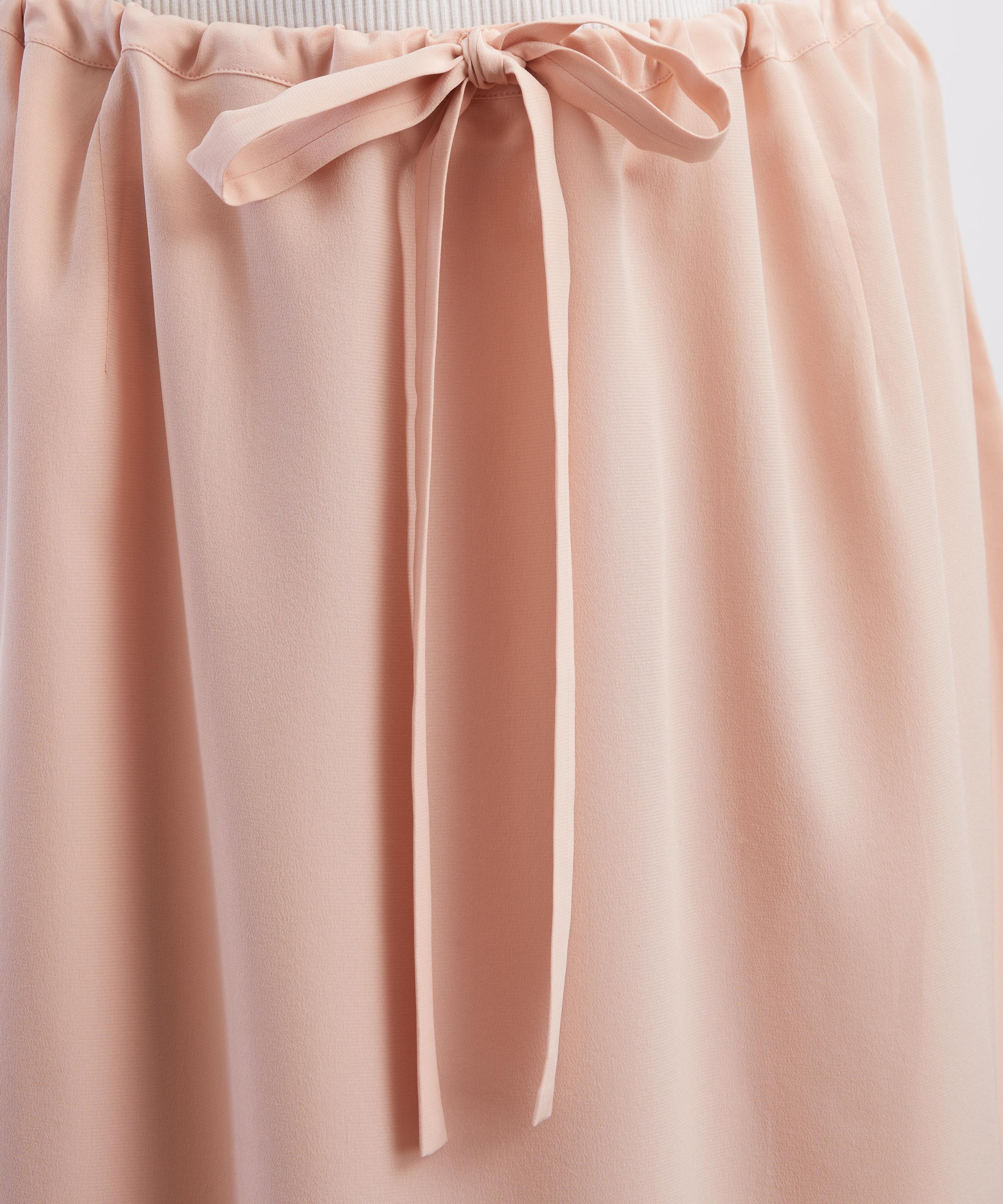 Toteme - Dusty Pink Fluid Silk Skirt image number 4