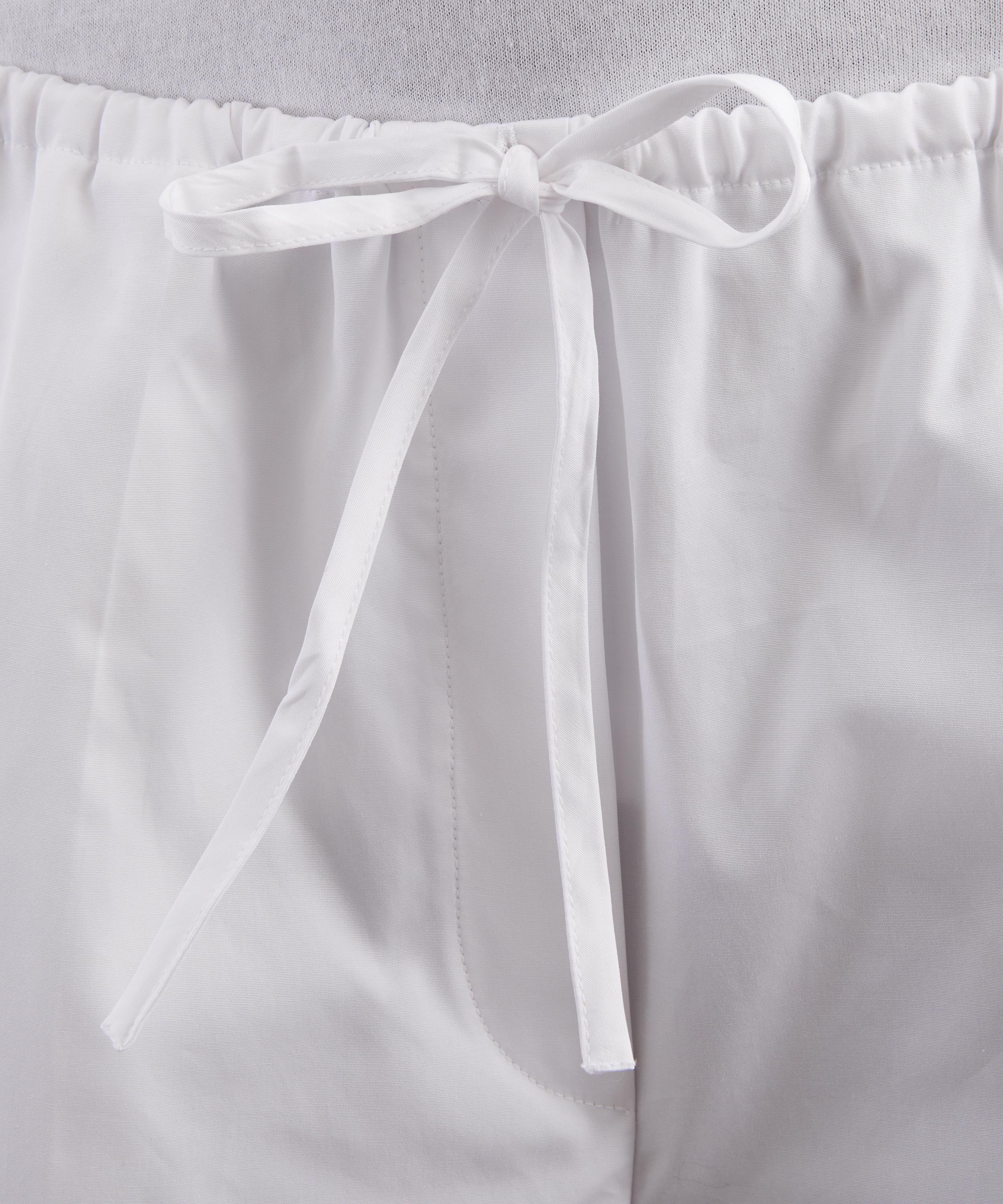 Toteme - White Drawstring Cotton Trousers image number 4